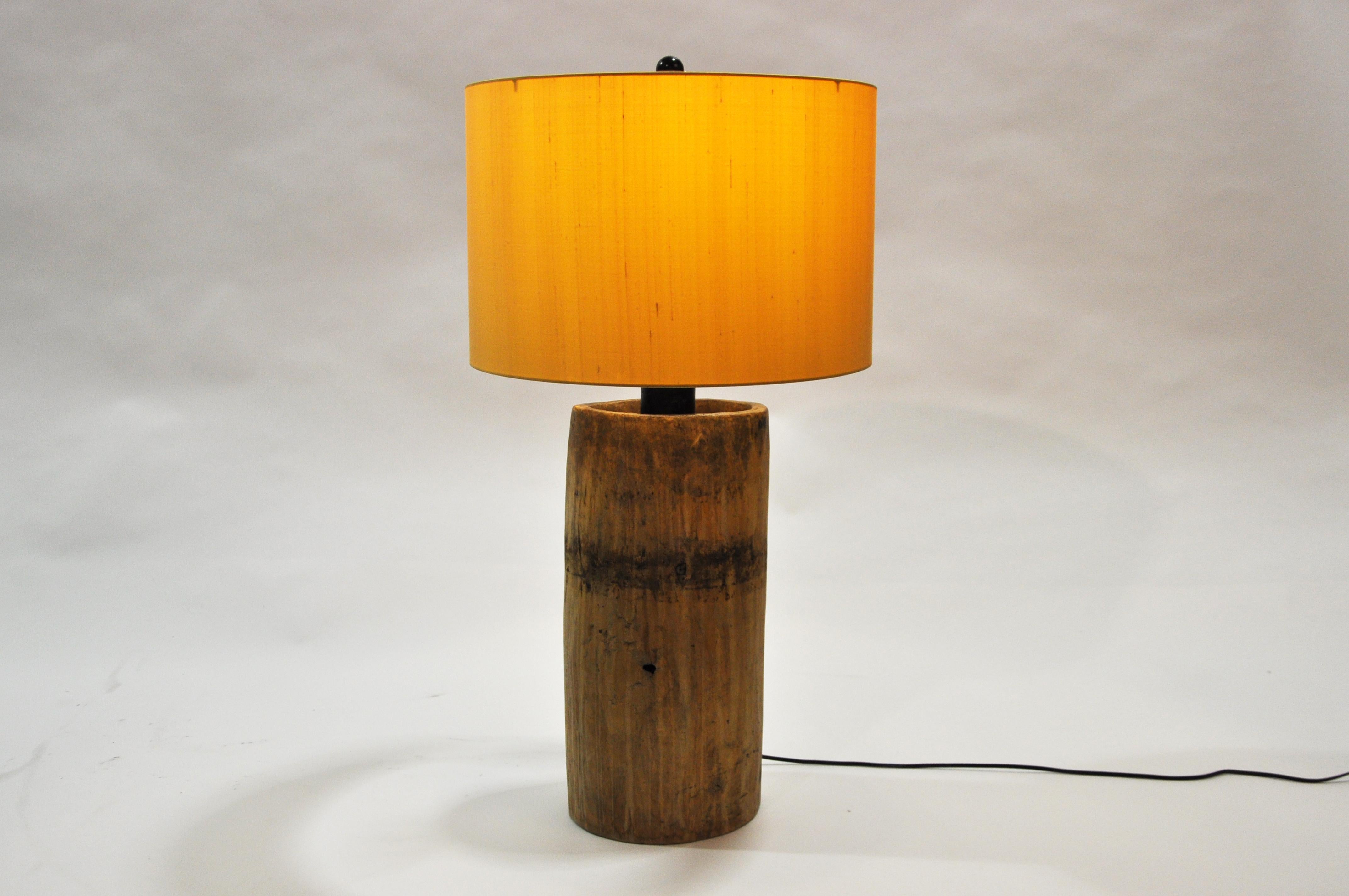 Custom Table Lamp Made from Reclaimed Wood 2