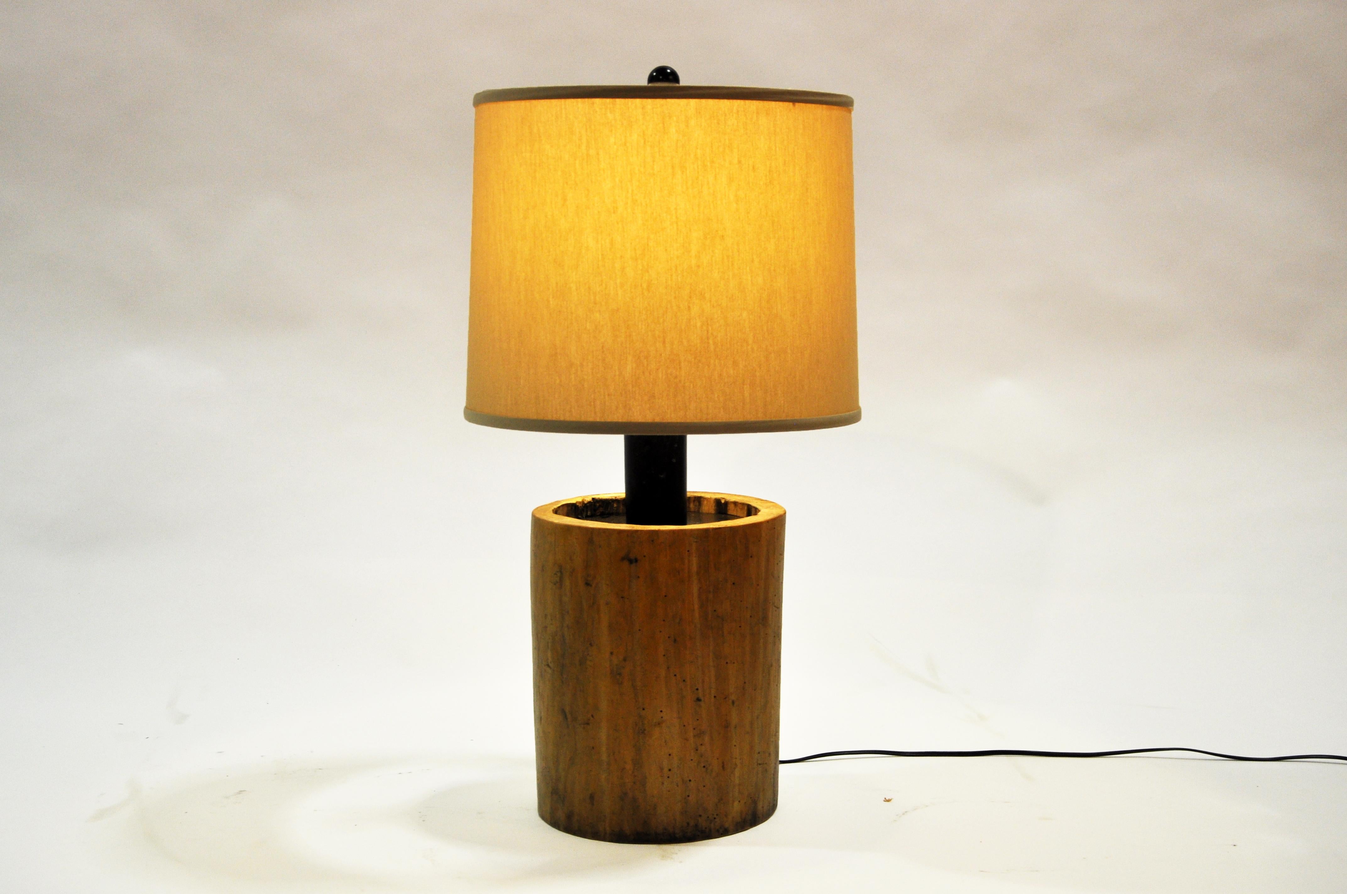 Custom Table Lamp Made from Reclaimed Wood 4