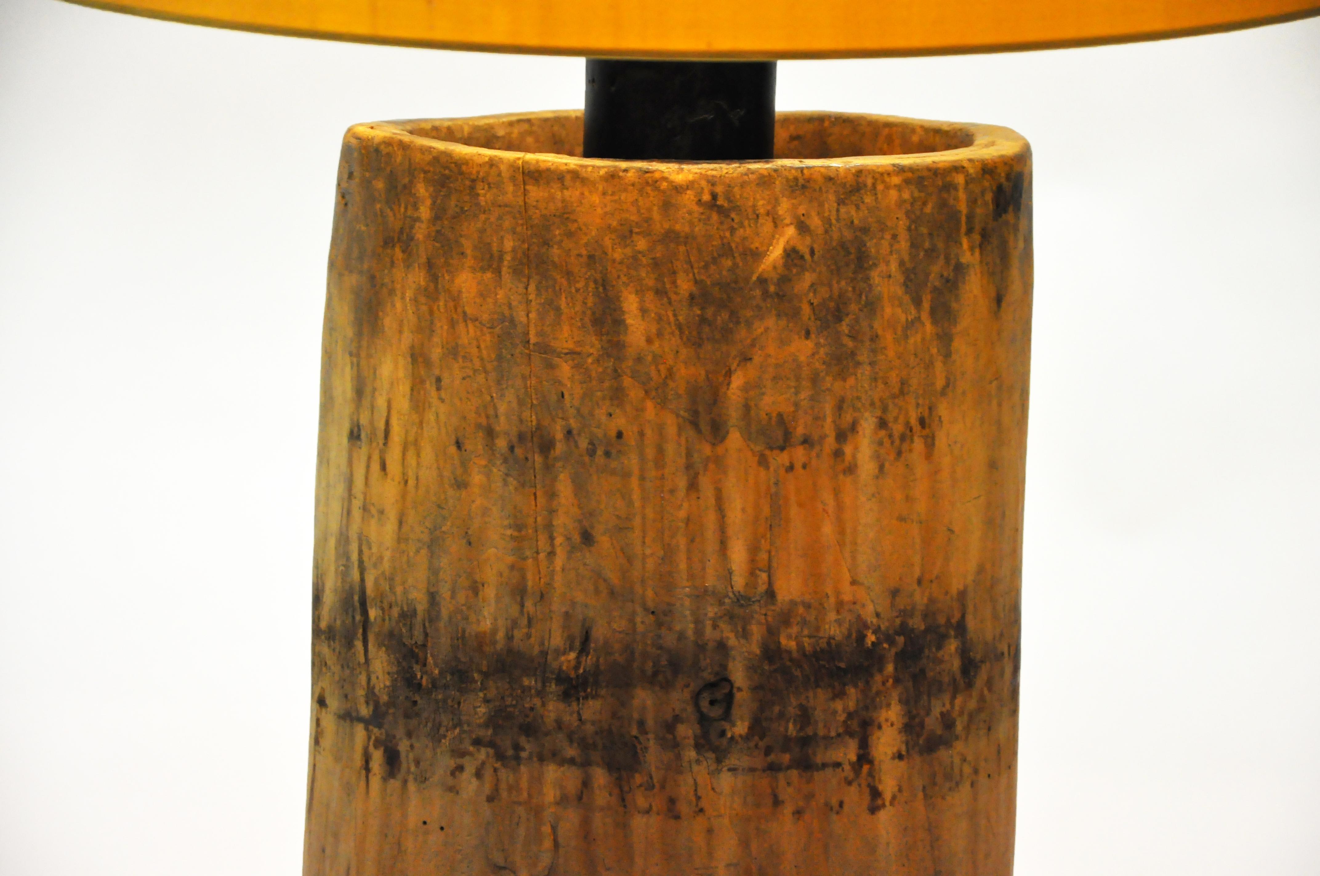 Custom Table Lamp Made from Reclaimed Wood 5