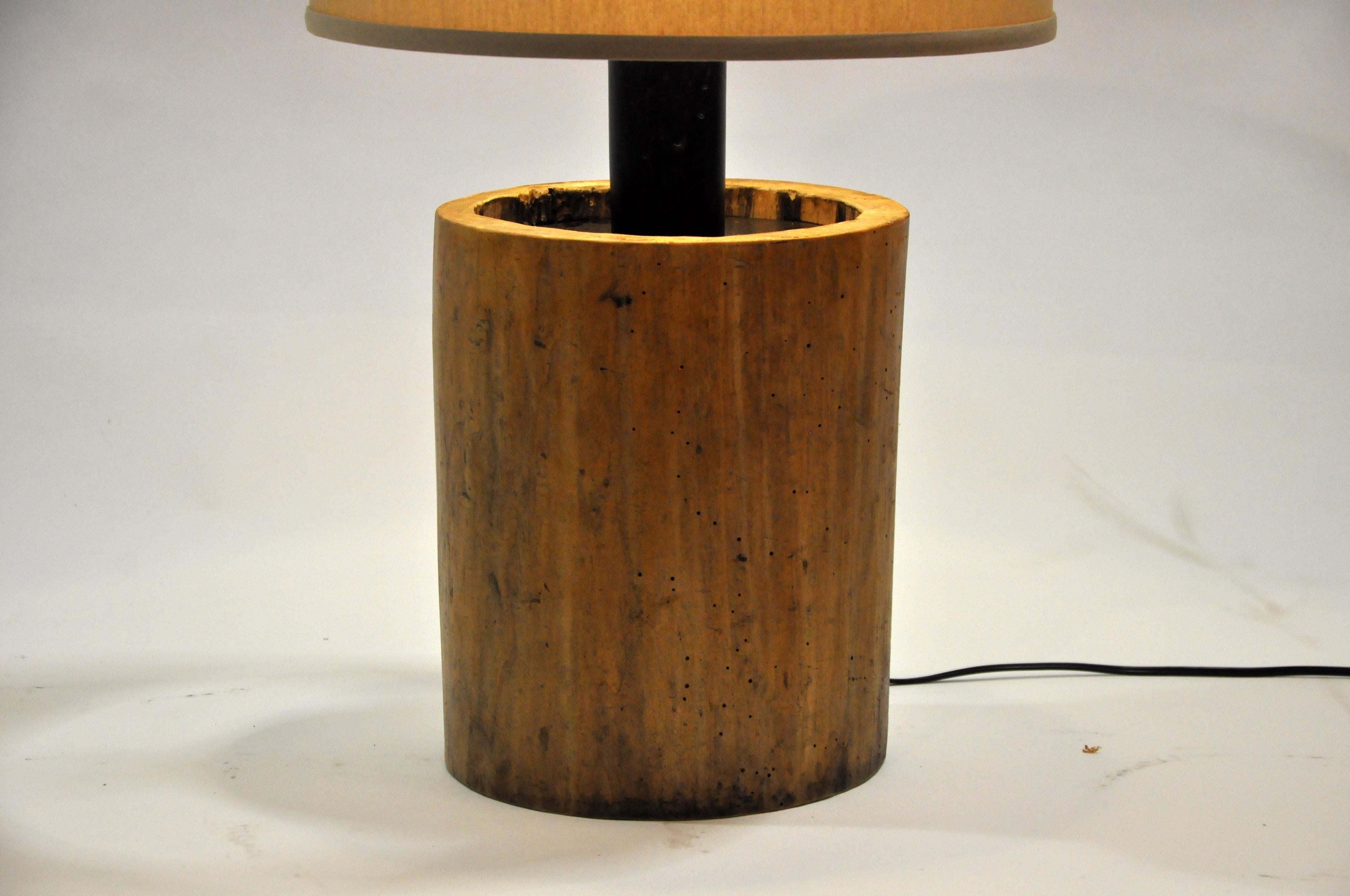 Custom Table Lamp Made from Reclaimed Wood 6