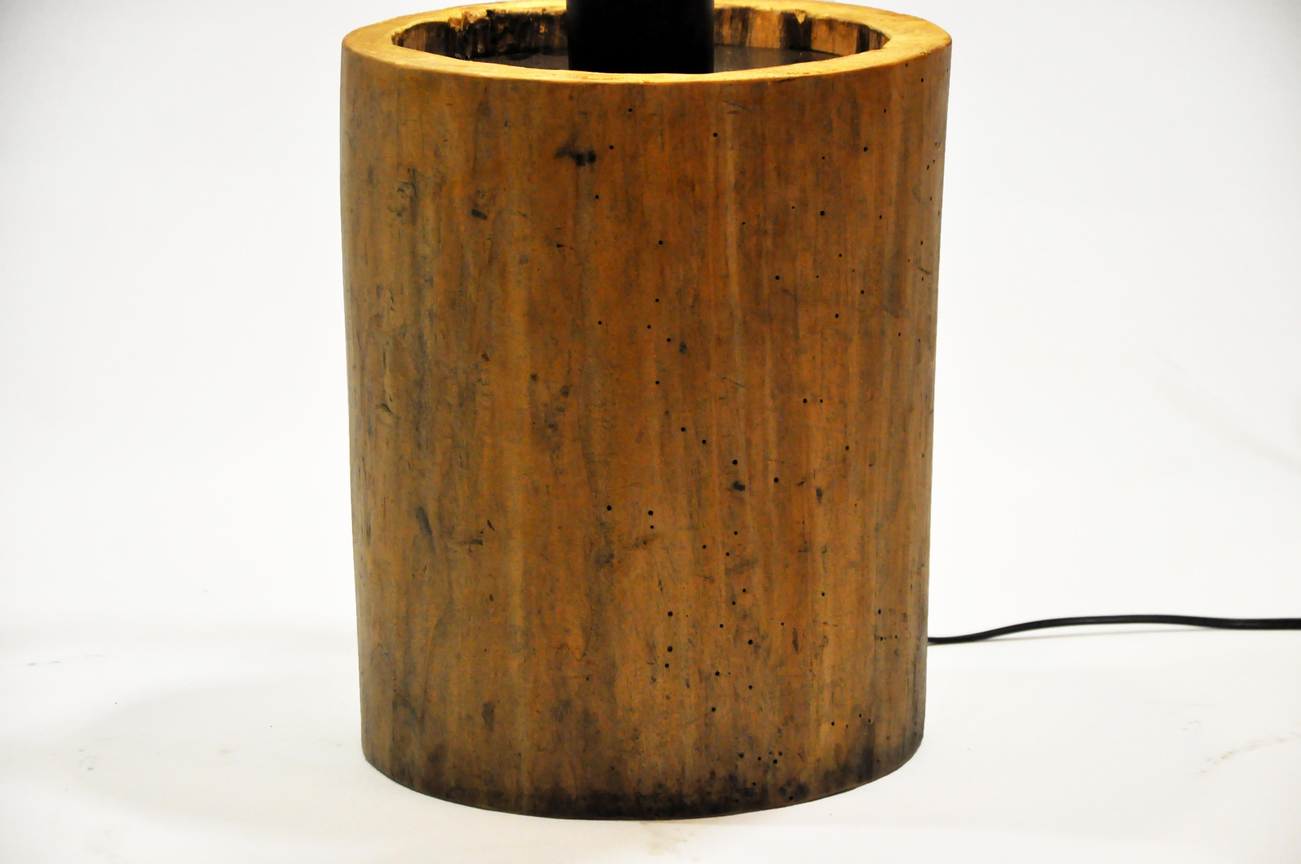 Custom Table Lamp Made from Reclaimed Wood 7