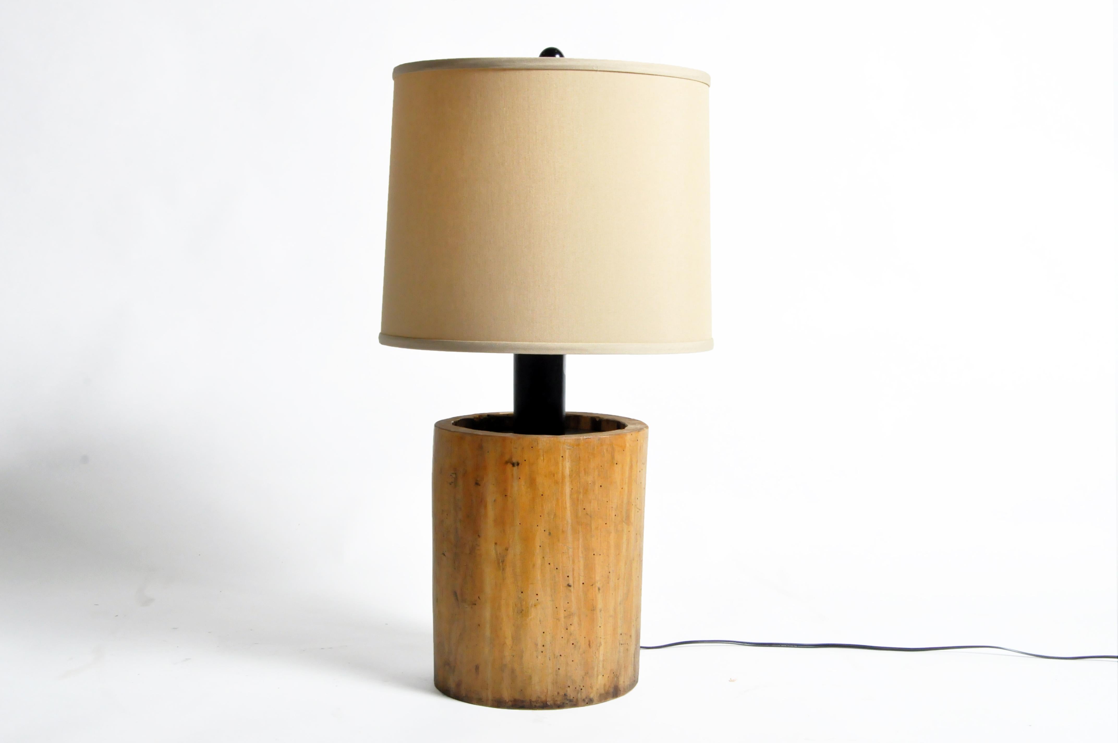 Custom Table Lamp Made from Reclaimed Wood 8