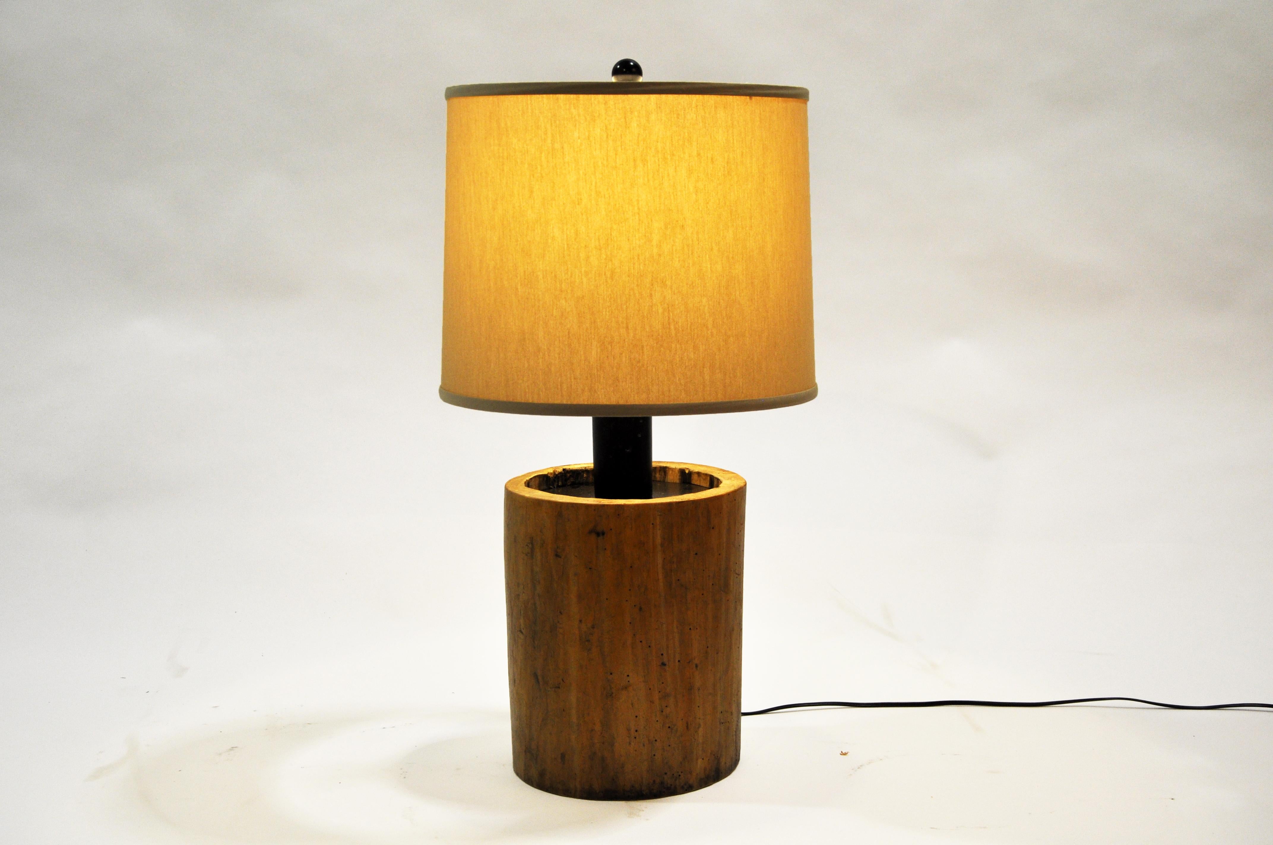 Custom Table Lamp Made from Reclaimed Wood 9