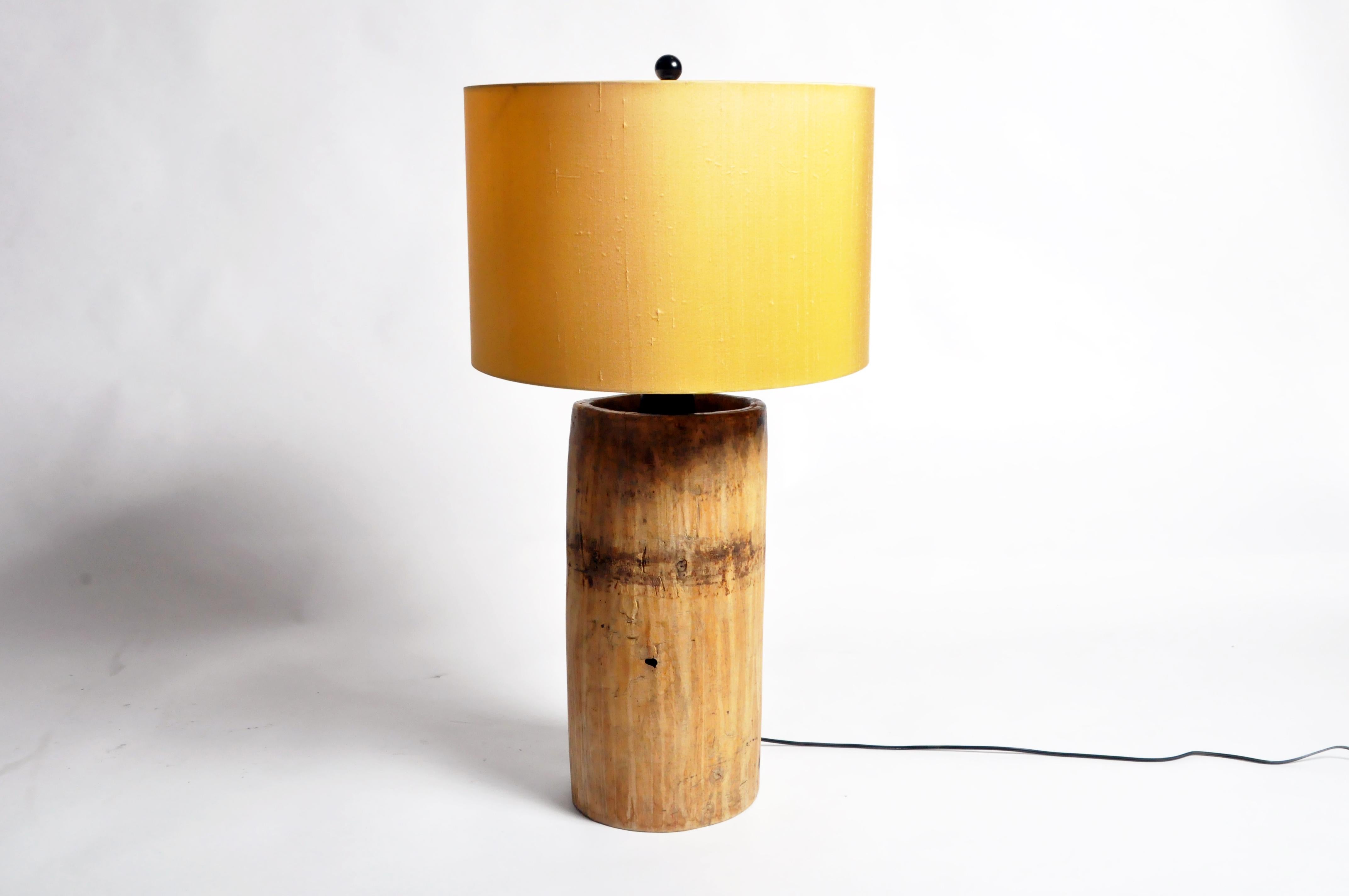 lamps made out of wood
