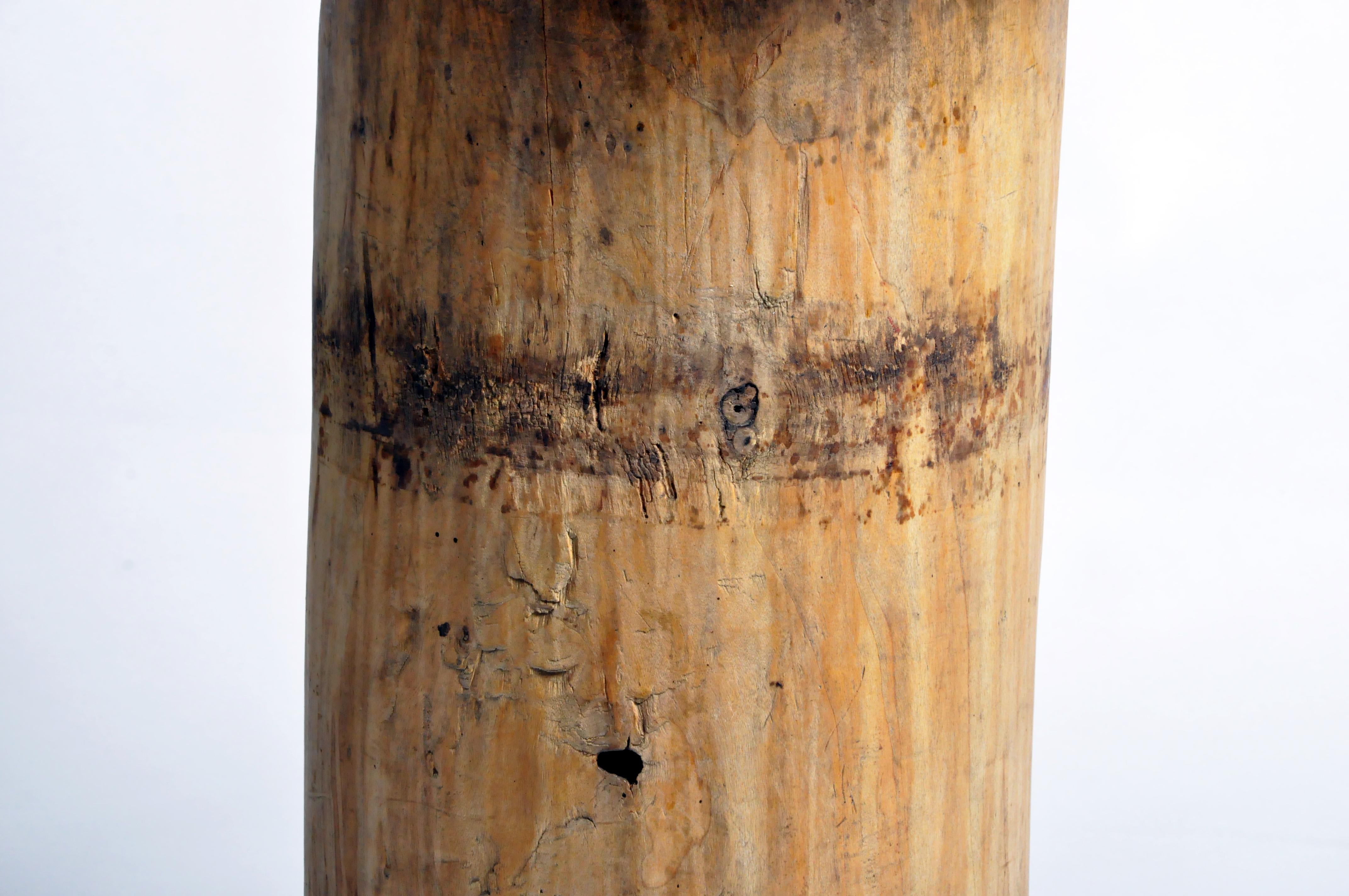 Contemporary Custom Table Lamp Made from Reclaimed Wood