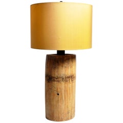 Custom Table Lamp Made from Reclaimed Wood