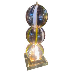 Custom Table Lamp Made with Vintage Murano Glass Designed by Steven Favreau