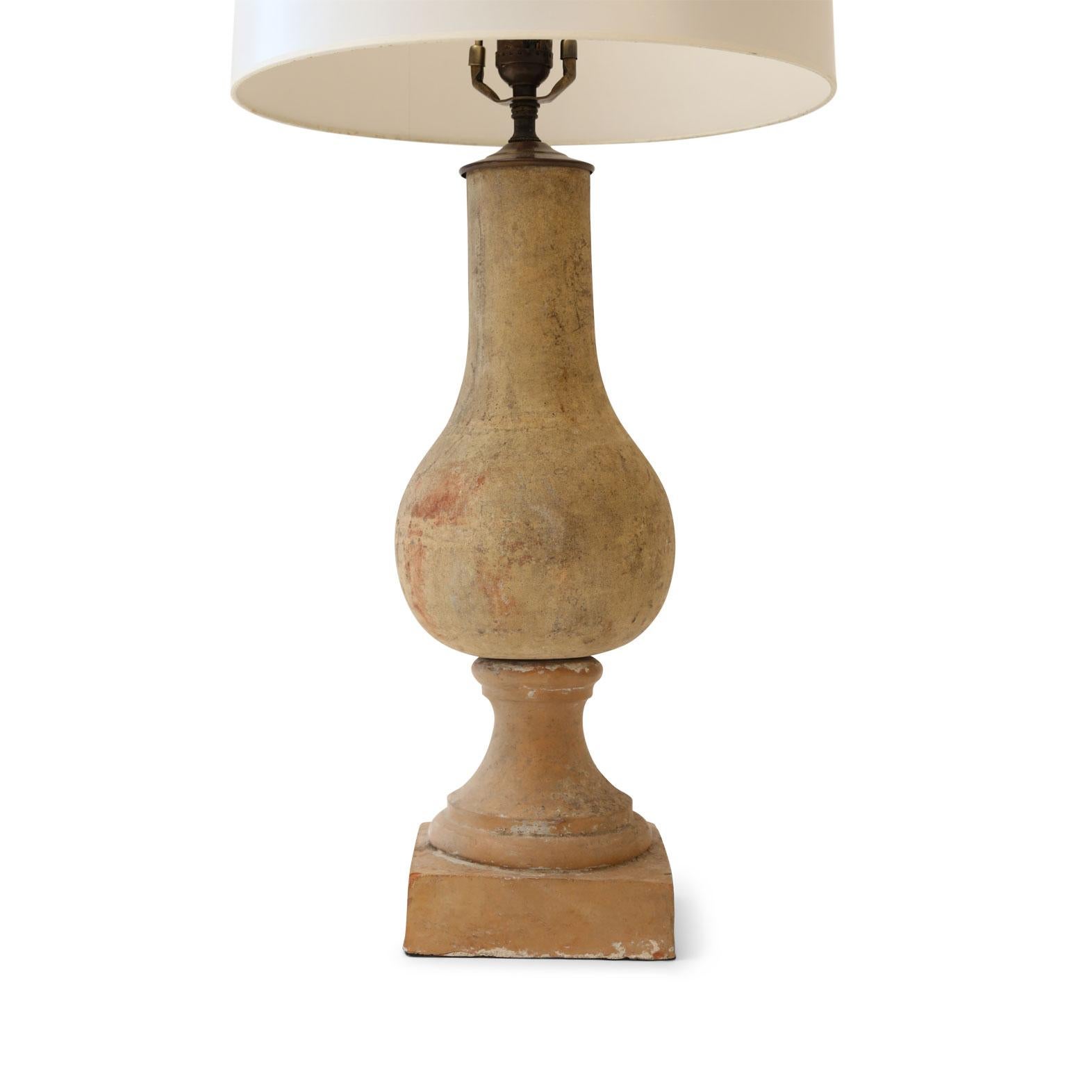 French Provincial Custom Terracotta Lamp