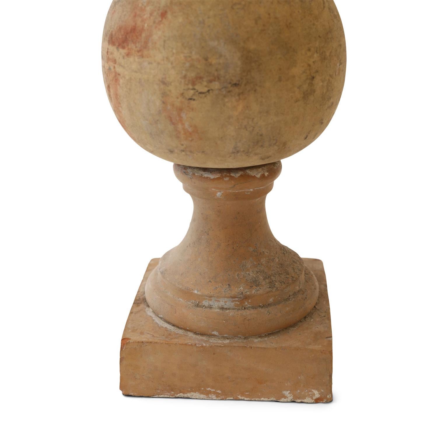 French Custom Terracotta Lamp