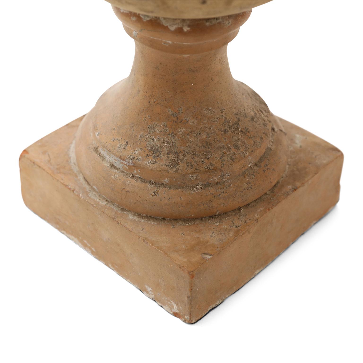 Custom Terracotta Lamp In Good Condition In Houston, TX