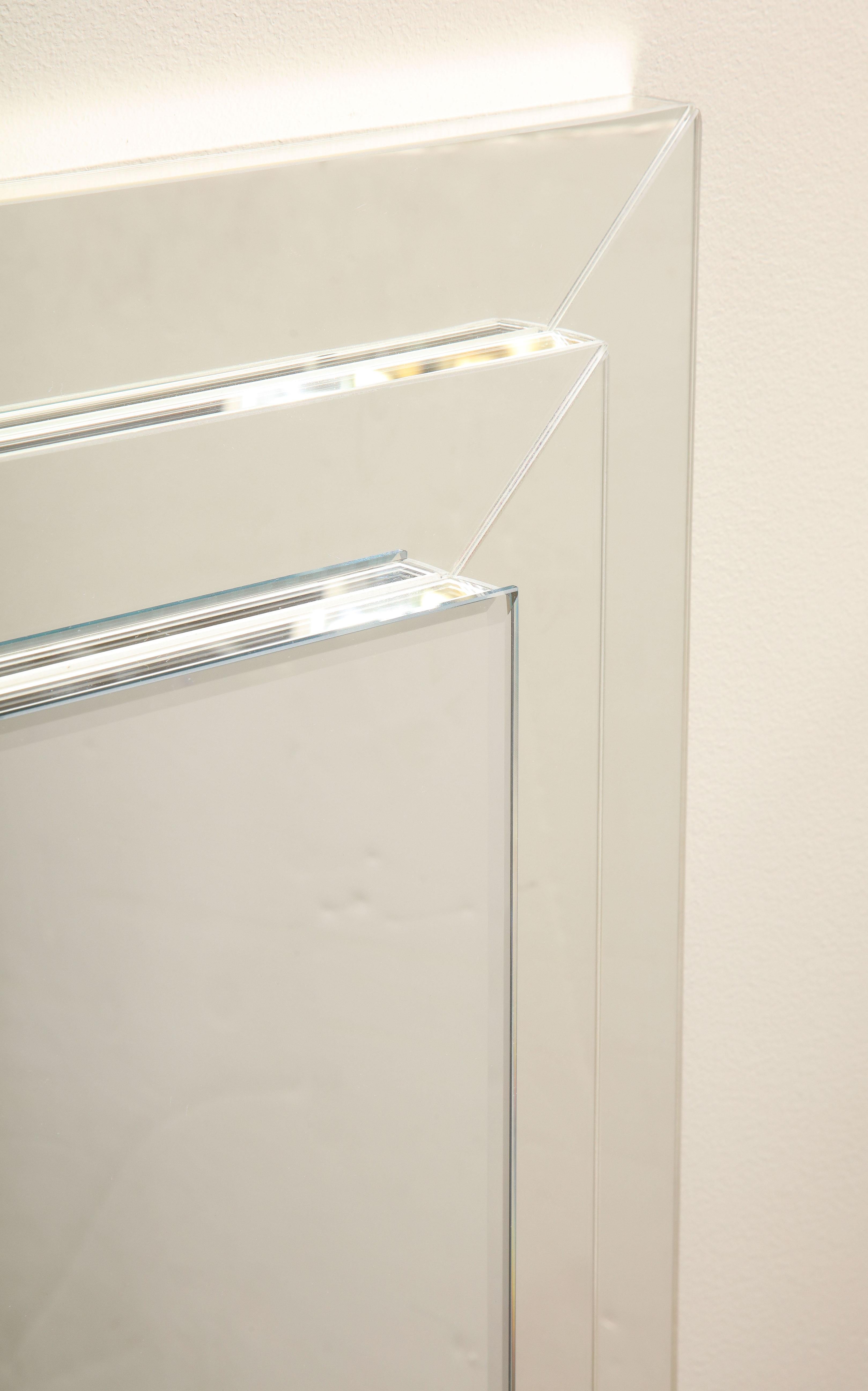 Modern Custom Rectangle Stacked Mirror