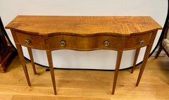 Custom Tiger Maple Sideboard Credenza Buffet by Charles Dewey Bennington Vermont