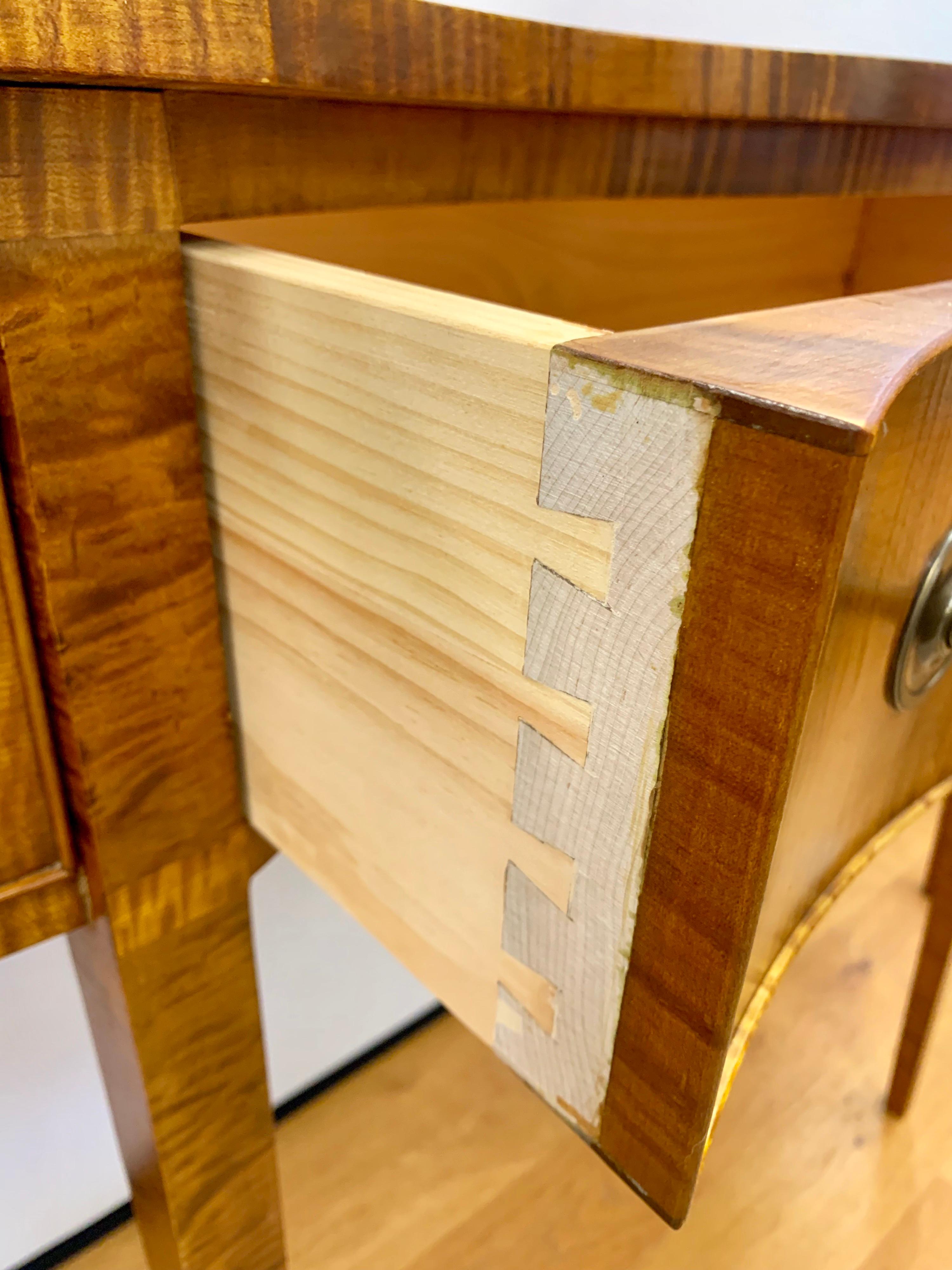 Late 20th Century Custom Tiger Maple Sideboard Credenza Buffet by Charles Dewey Bennington Vermont