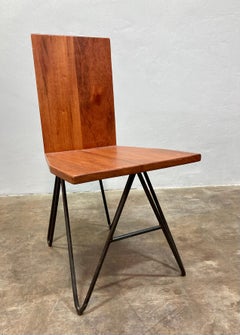 Chaises de salle à manger en bois tigré (ensemble de 4)