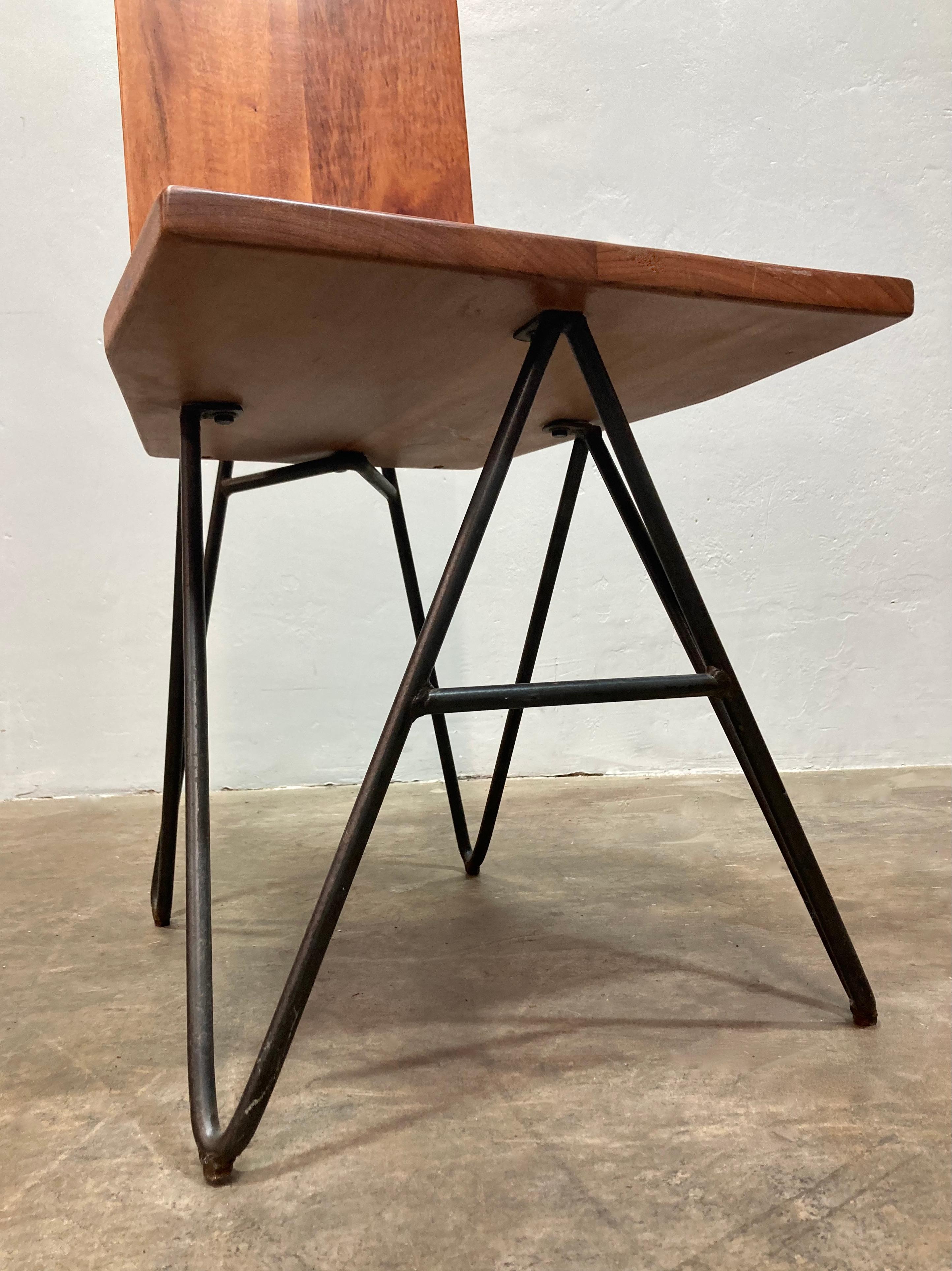 Americano Sedie da pranzo personalizzate in legno di tigre (set di 4) in vendita