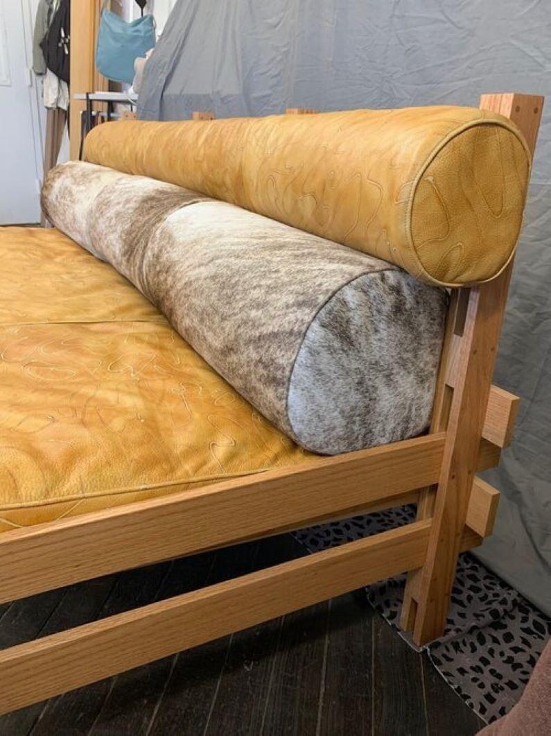 Hand-Crafted Custom Tonico Leather Sofa by Brit Kleinman of AVO For Sale