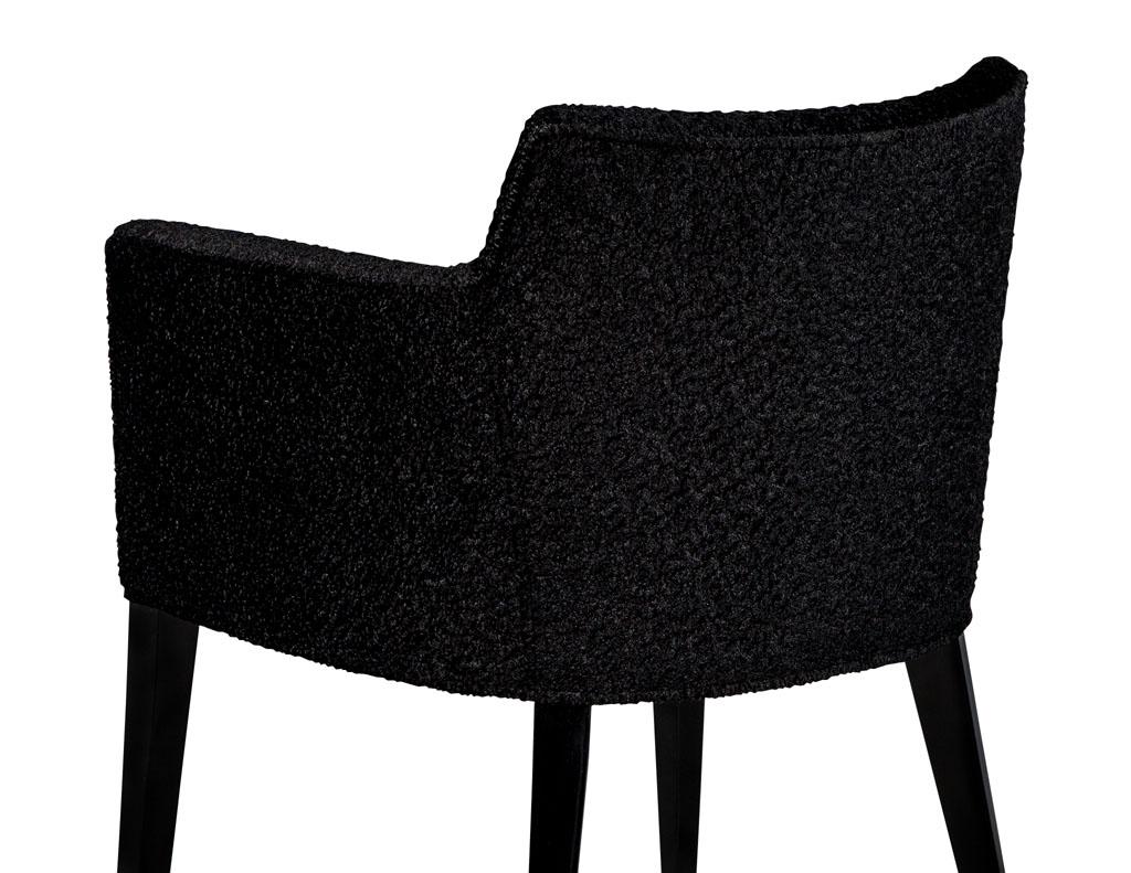 Fabric Custom Tonio Modern Dining Chairs For Sale