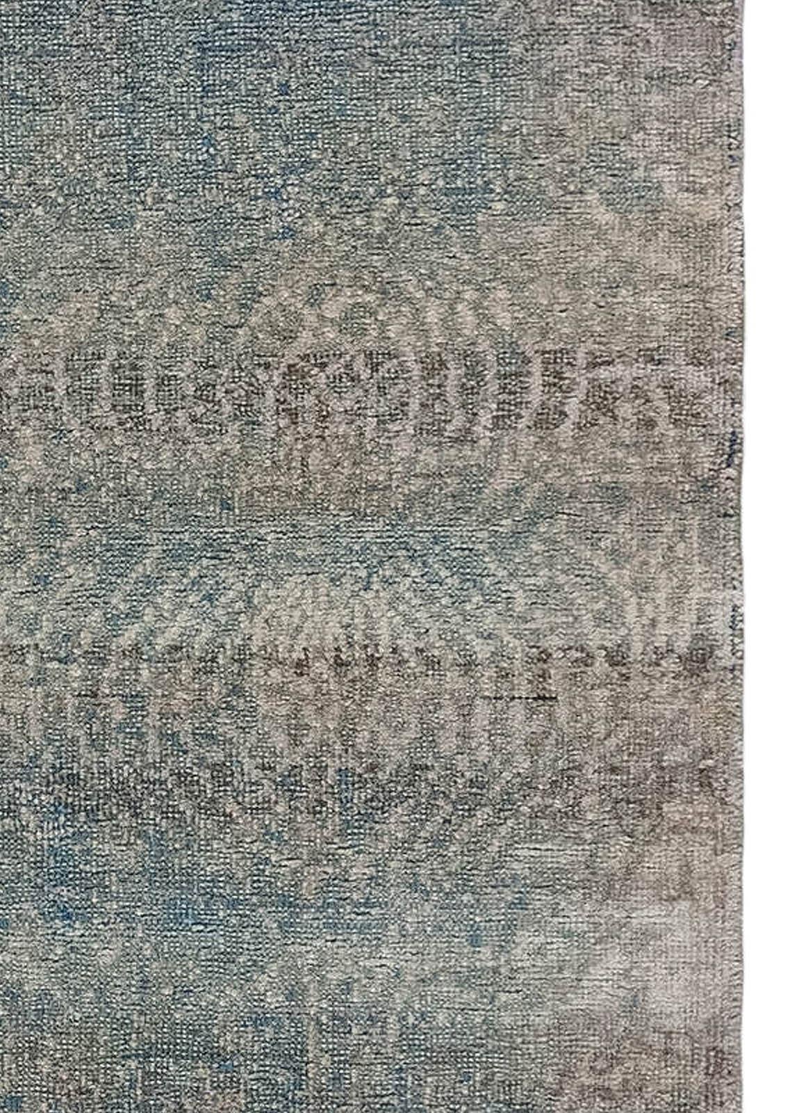 Maßgefertigter traditioneller handgeknüpfter Teppich aus Seide und Wolle von Doris Leslie Blau im Angebot 1
