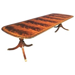 Custom Traditional Mahogany Georgian Dining Table by Leighton Hall