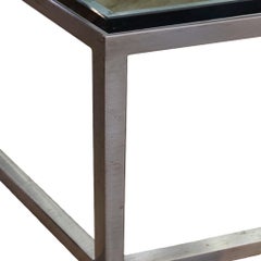 Custom Trapezoidal Glass Coffee Table