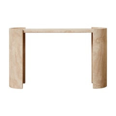 Custom Travertine Stone Console by Studio Glustin (2)