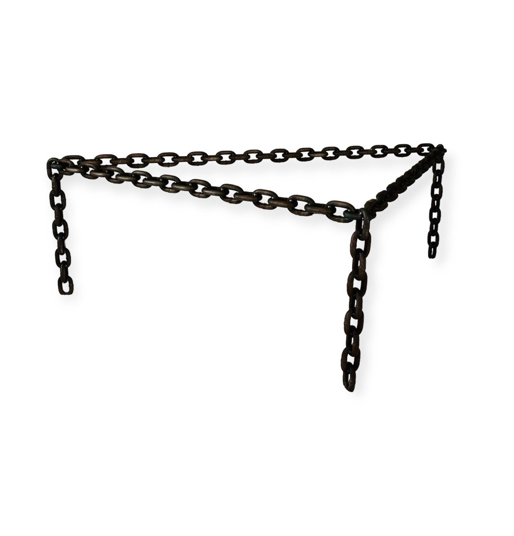 Custom Triangular Chain-Link Coffee Table 3