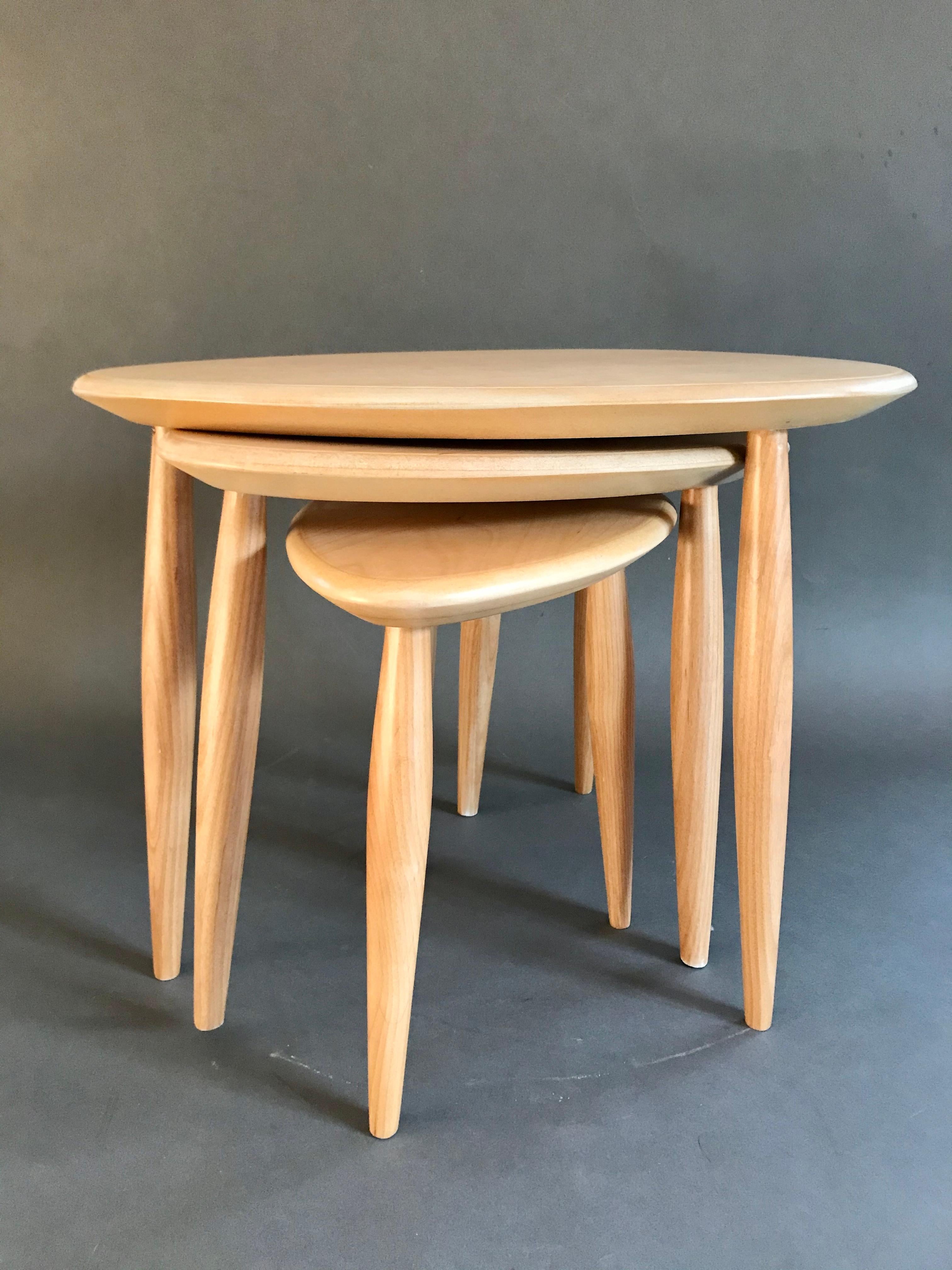 Custom Tripod Oval Nesting Tables 2