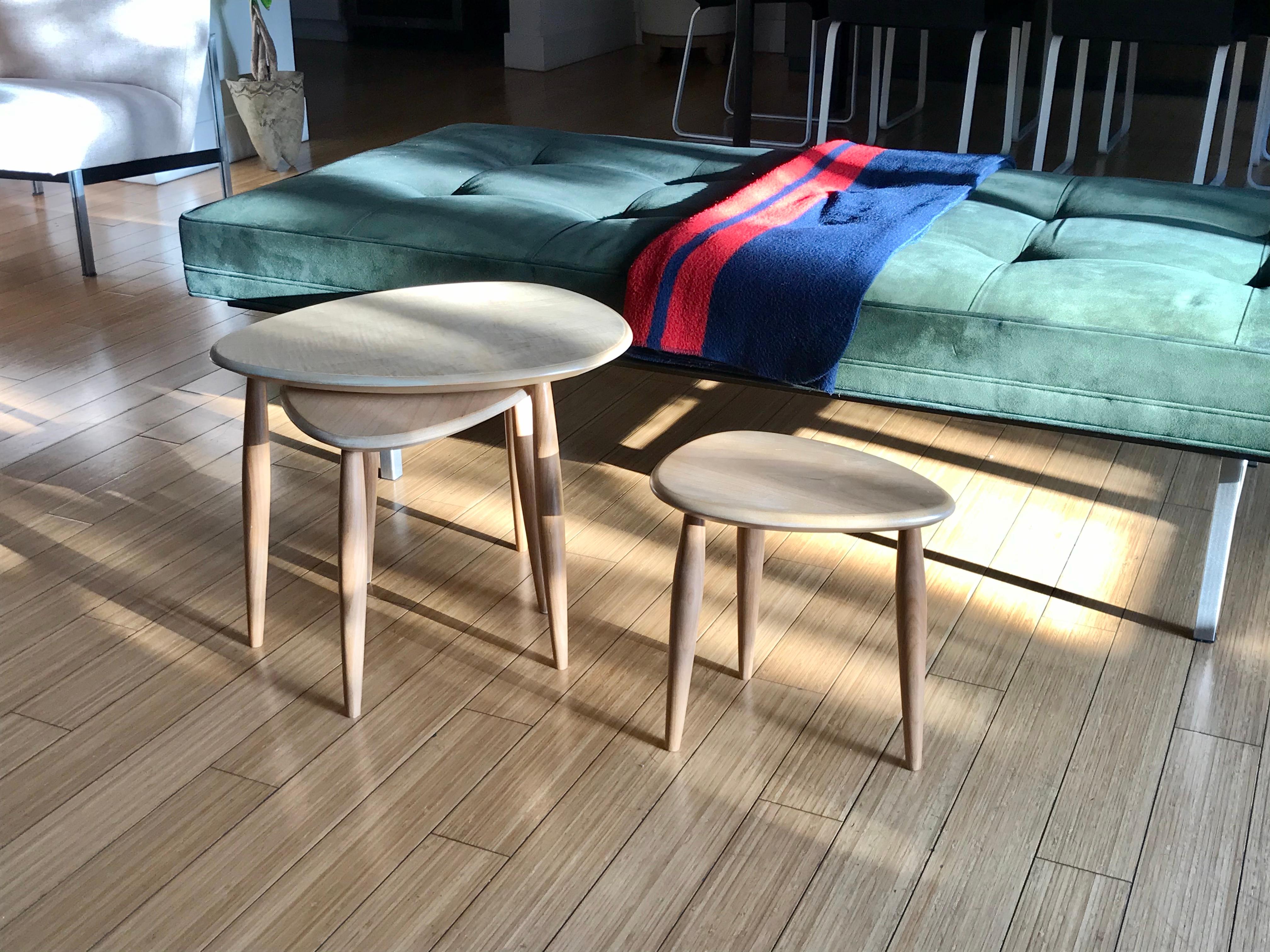 These appear to be custom designs.
Made of solid maple wood.
Great for any occasion.
 