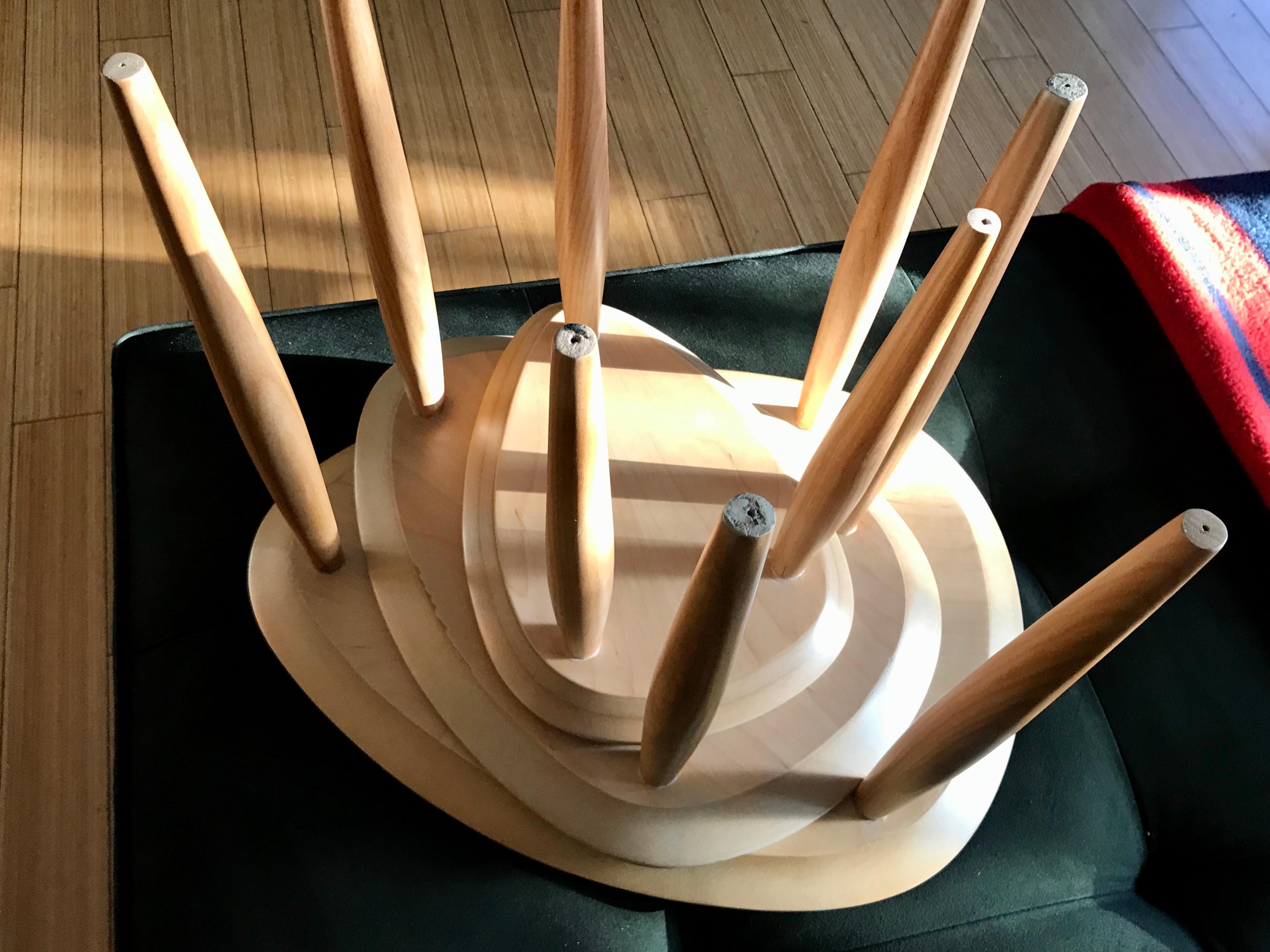 Modern Custom Tripod Oval Nesting Tables