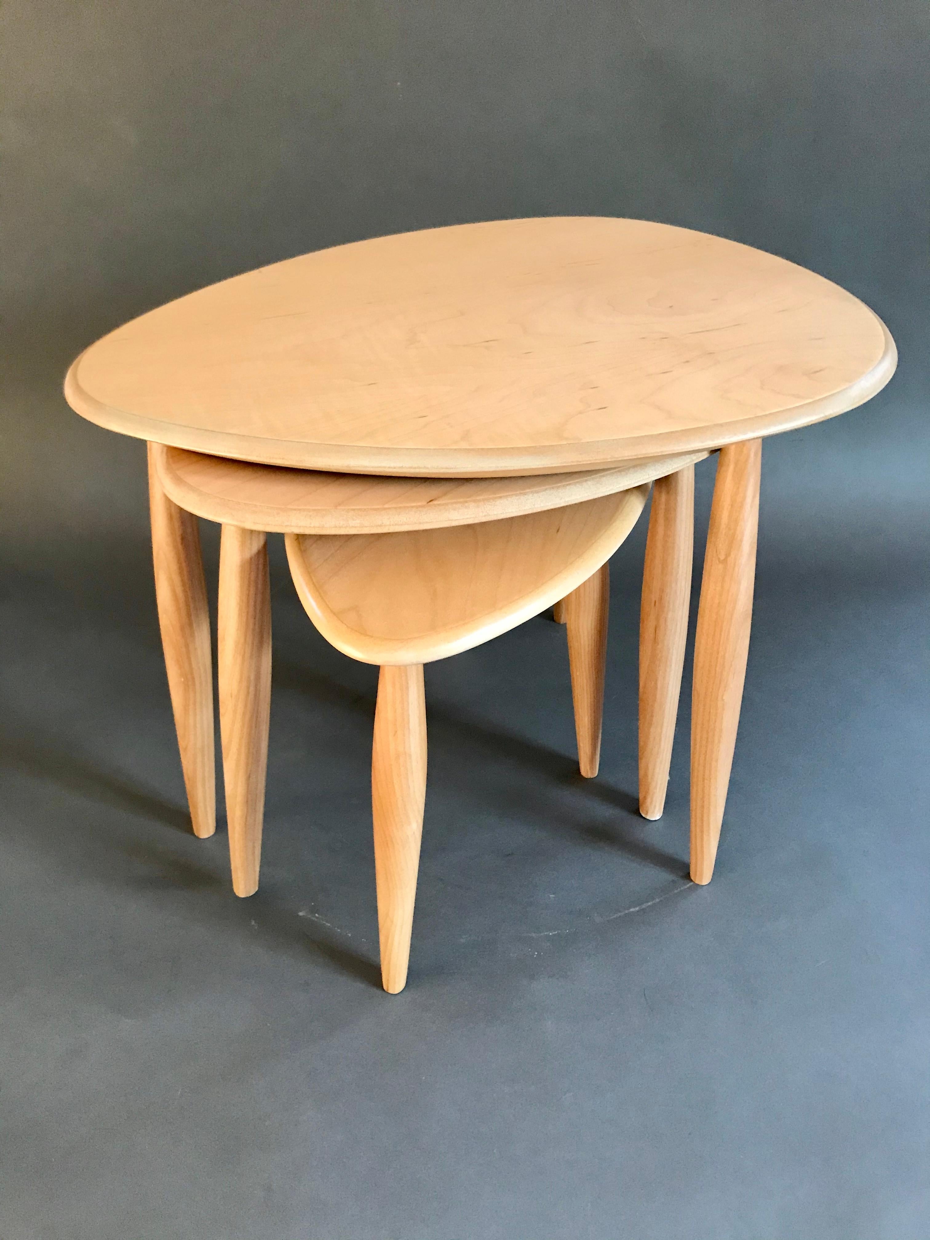 Custom Tripod Oval Nesting Tables 1