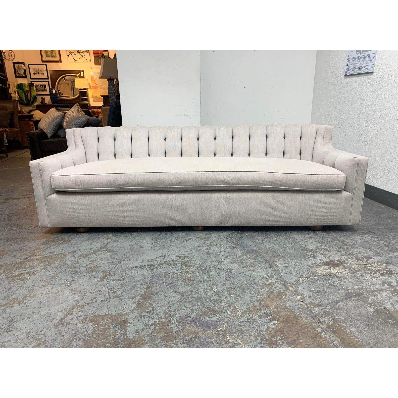 tufted settee bench