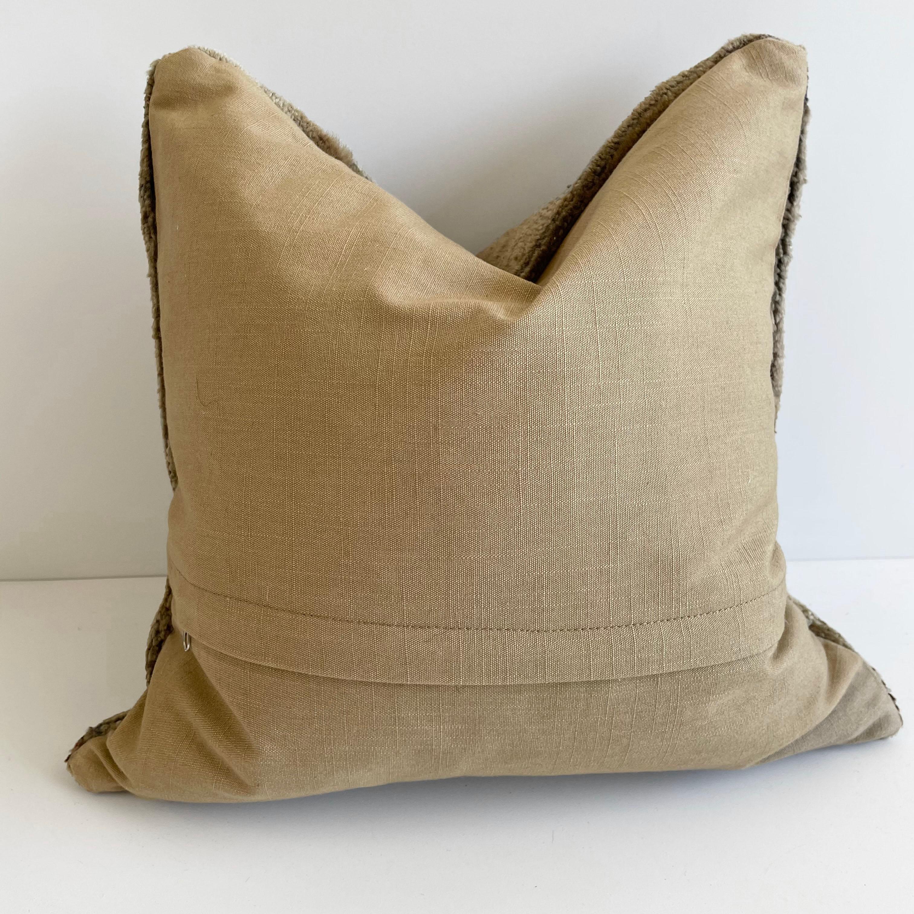 Custom Turkish Kilim Rug Wool Pillow with Insert  1