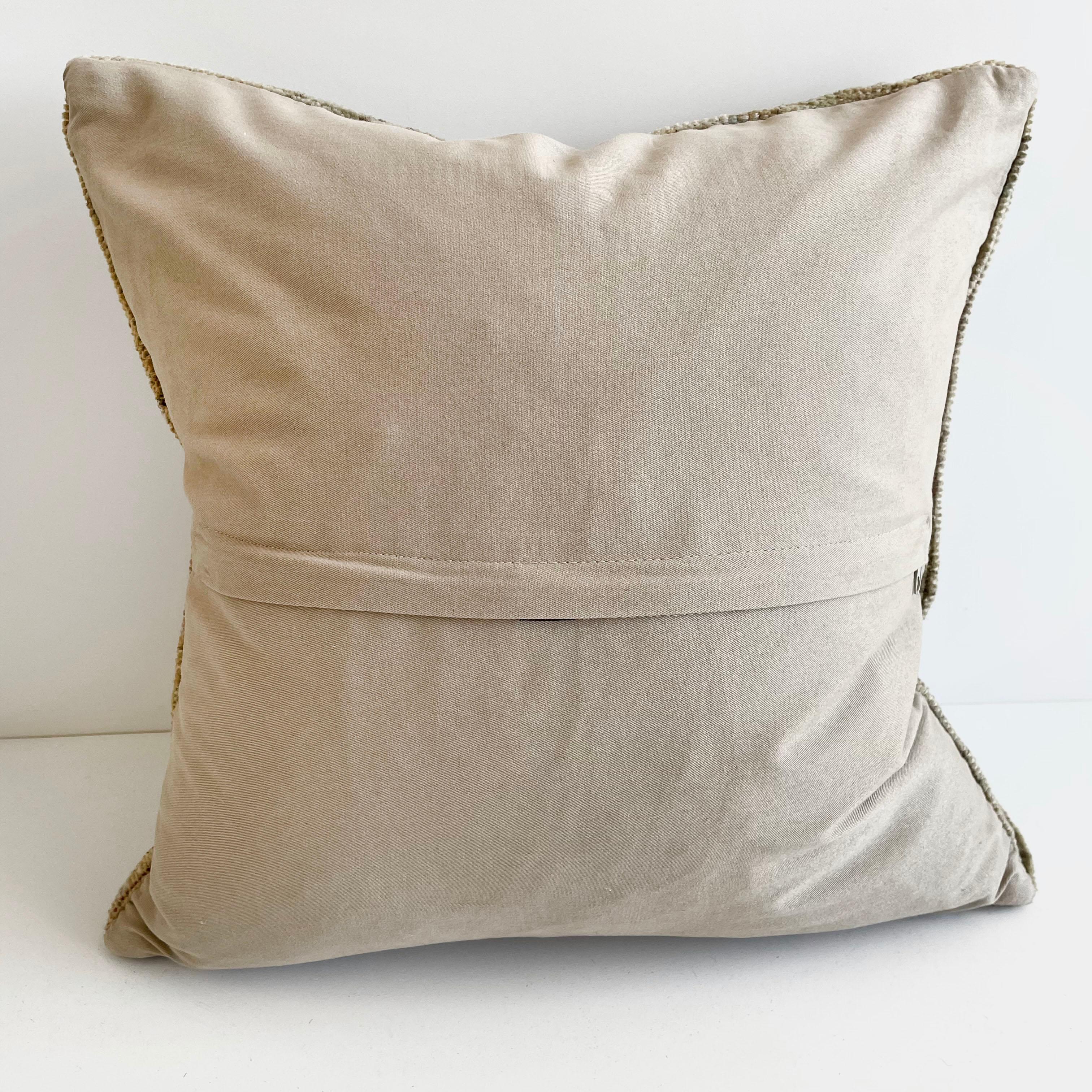 Custom Turkish Kilim Rug Wool Pillow with Insert.  1