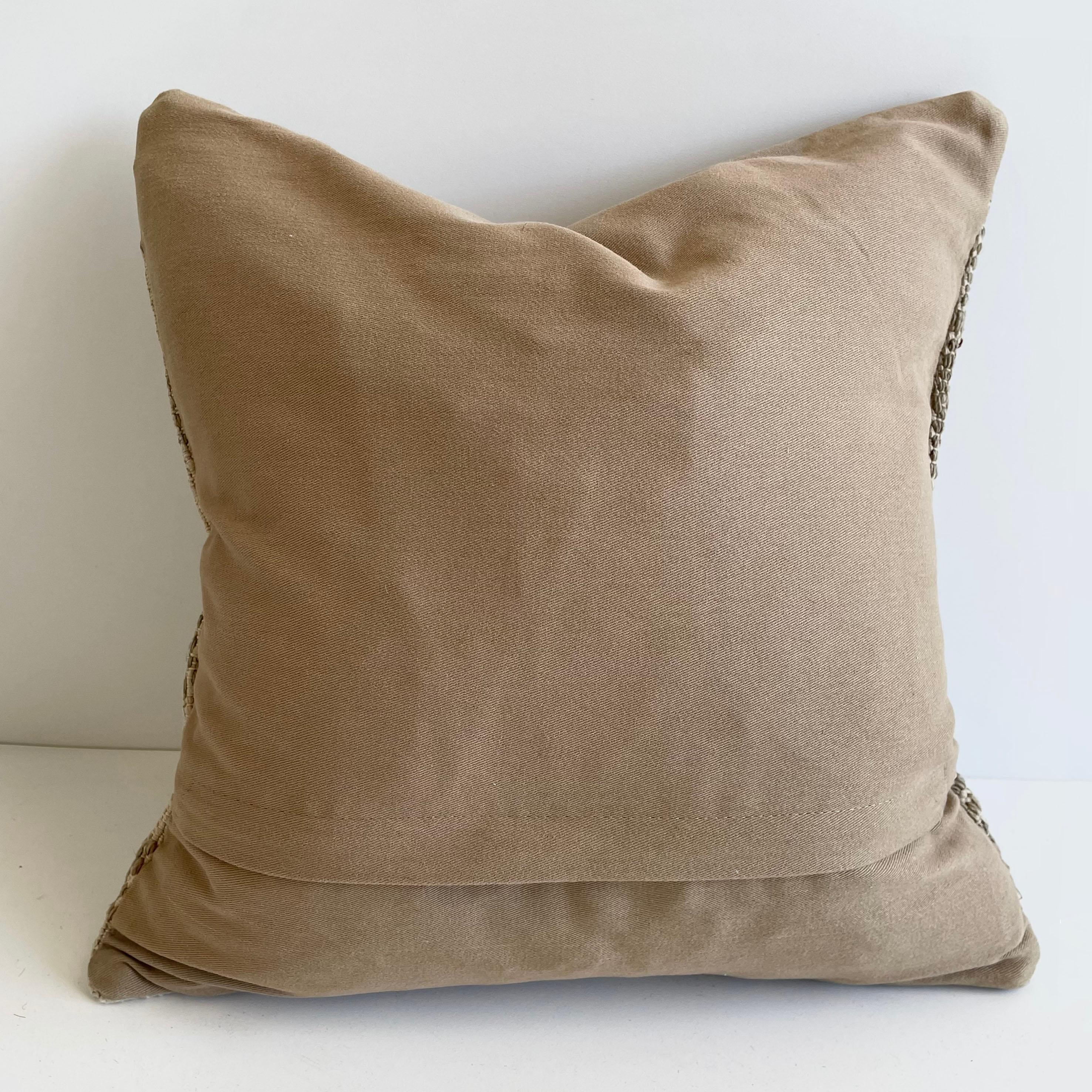 Custom Turkish Kilim Rug Wool Pillow with Insert  1