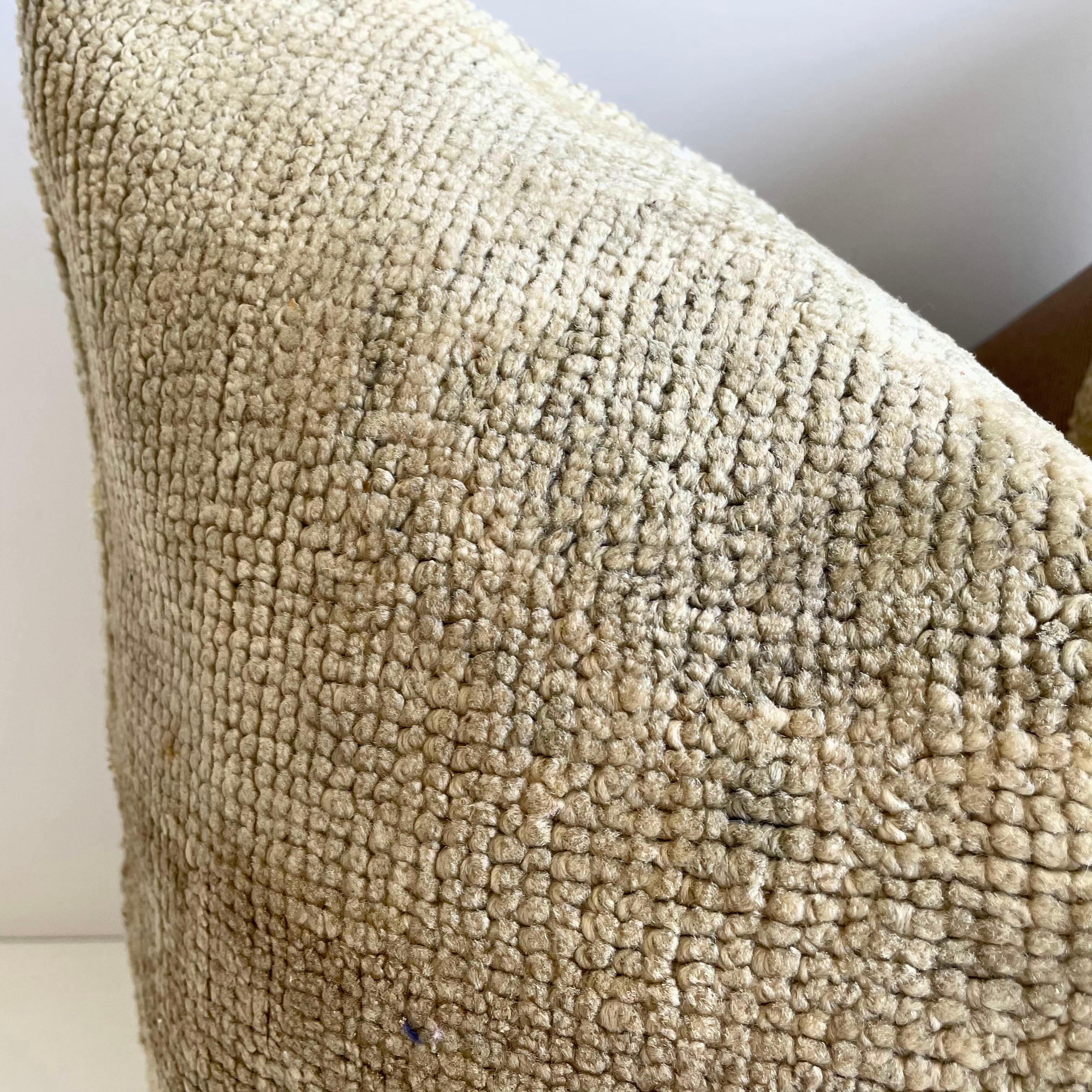 Contemporary Custom Turkish Kilim Rug Wool Pillow with Insert