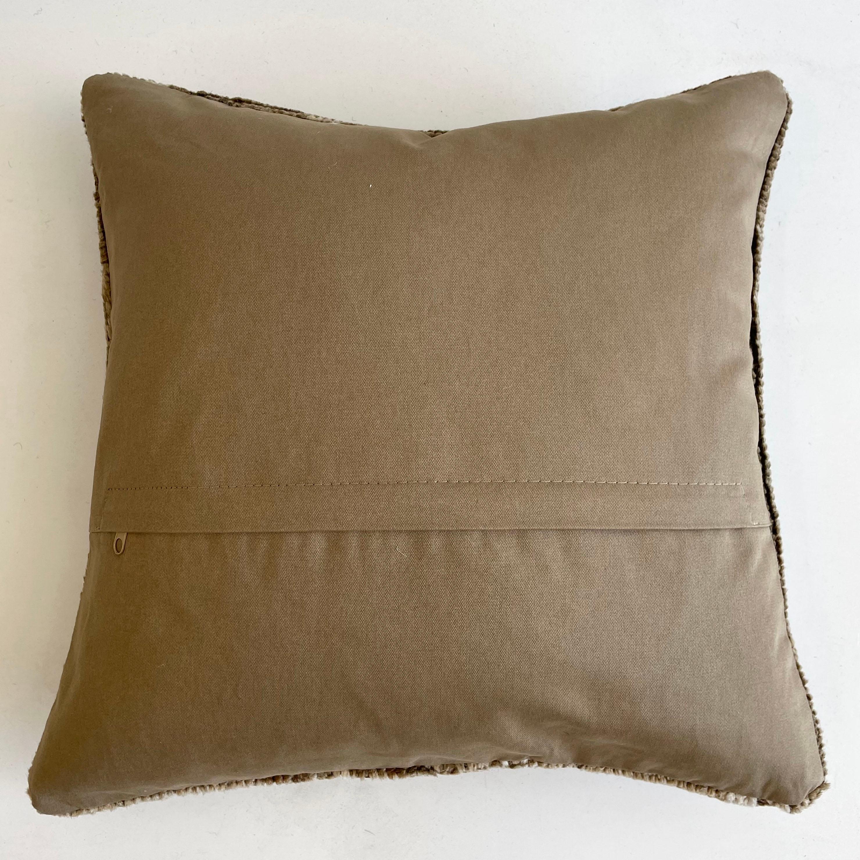 Custom Turkish Kilim Rug Wool Pillow with Insert 1