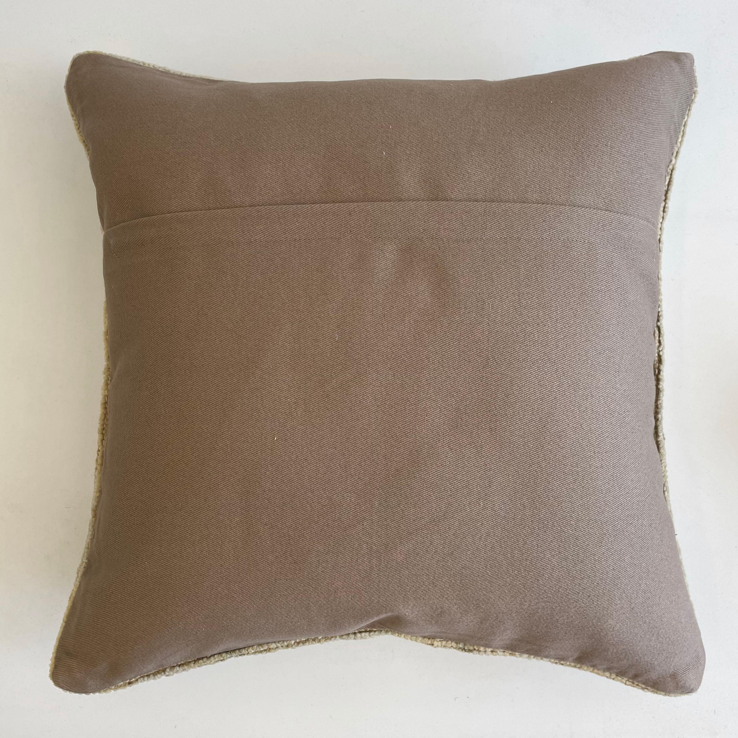 Custom Turkish Kilim Rug Wool Pillow with Insert 1