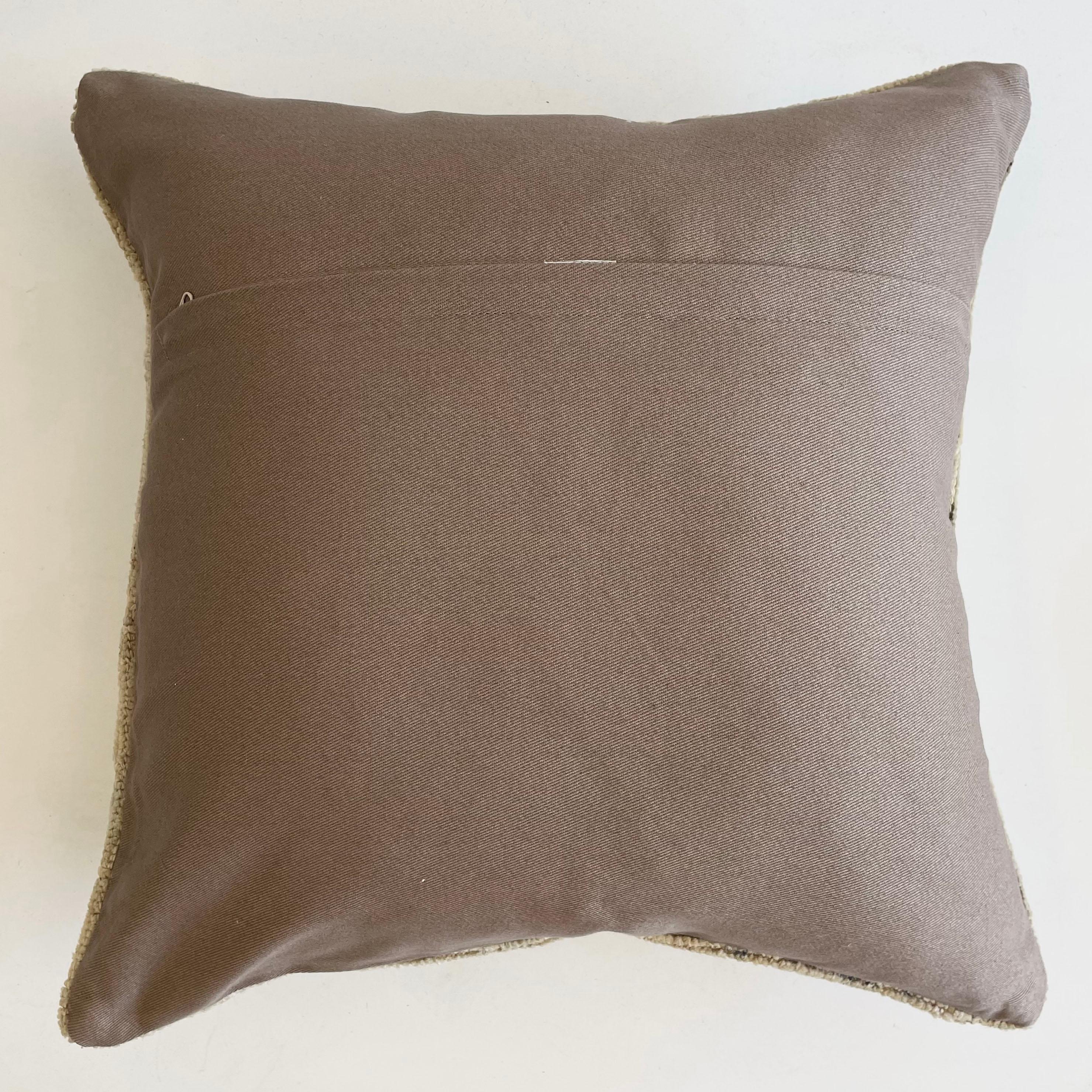 Custom Turkish Kilim Rug Wool Pillow with Insert 1