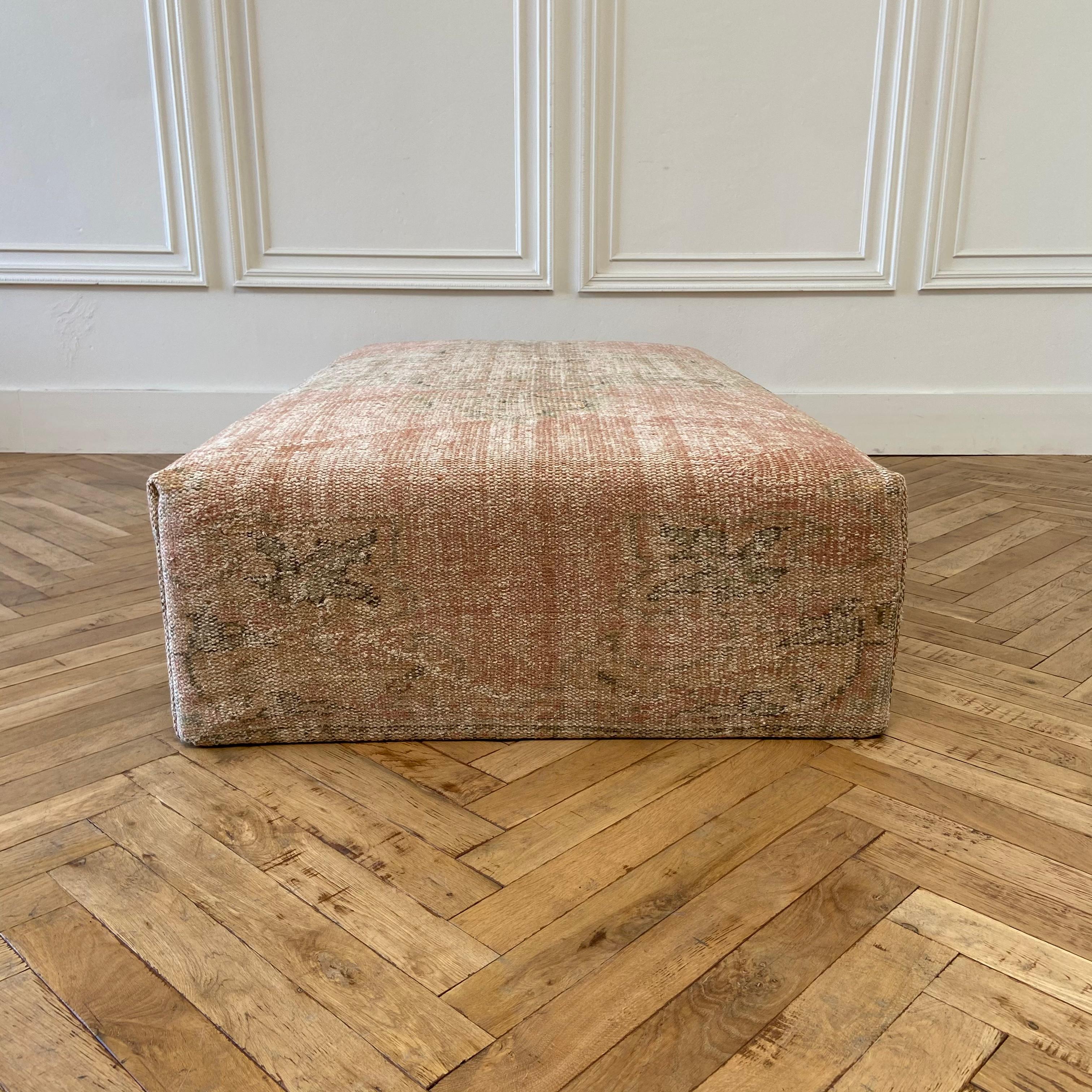 Custom Turkish Wool Rug Ottoman 1