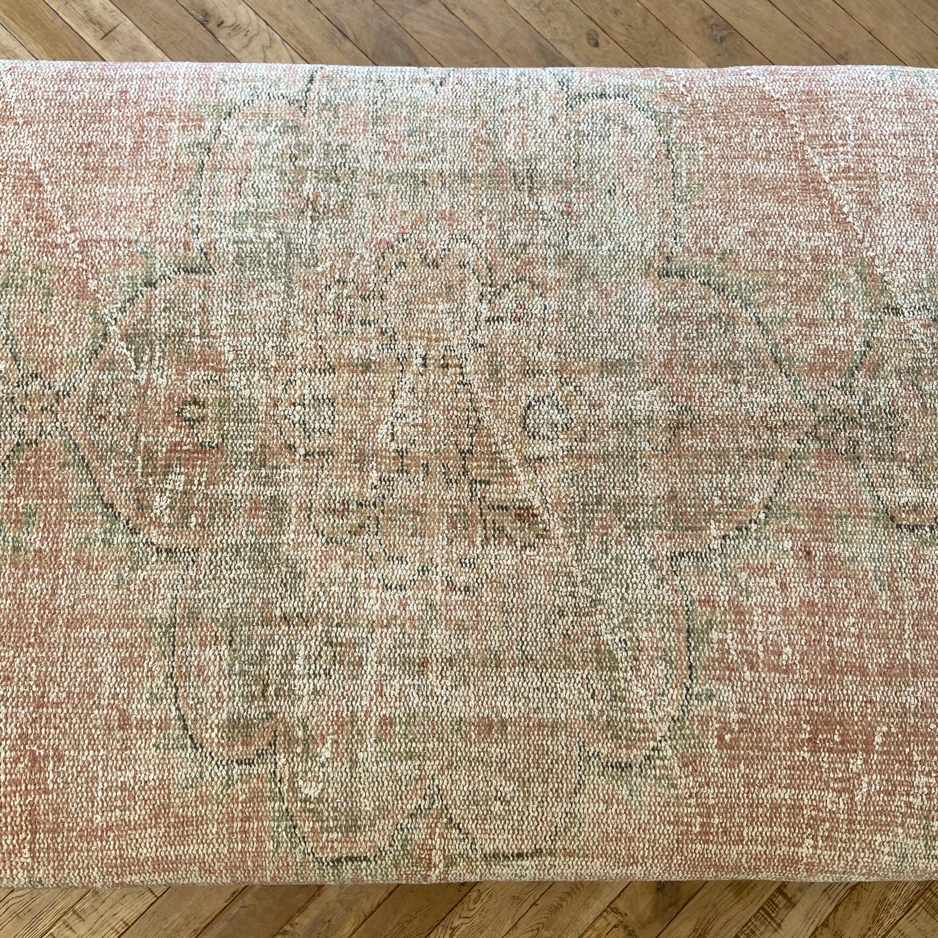 Custom Turkish Wool Rug Ottoman 2
