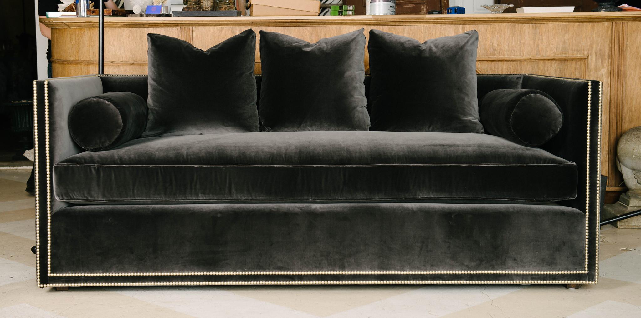 Modern Custom Tuxedo Sofa For Sale