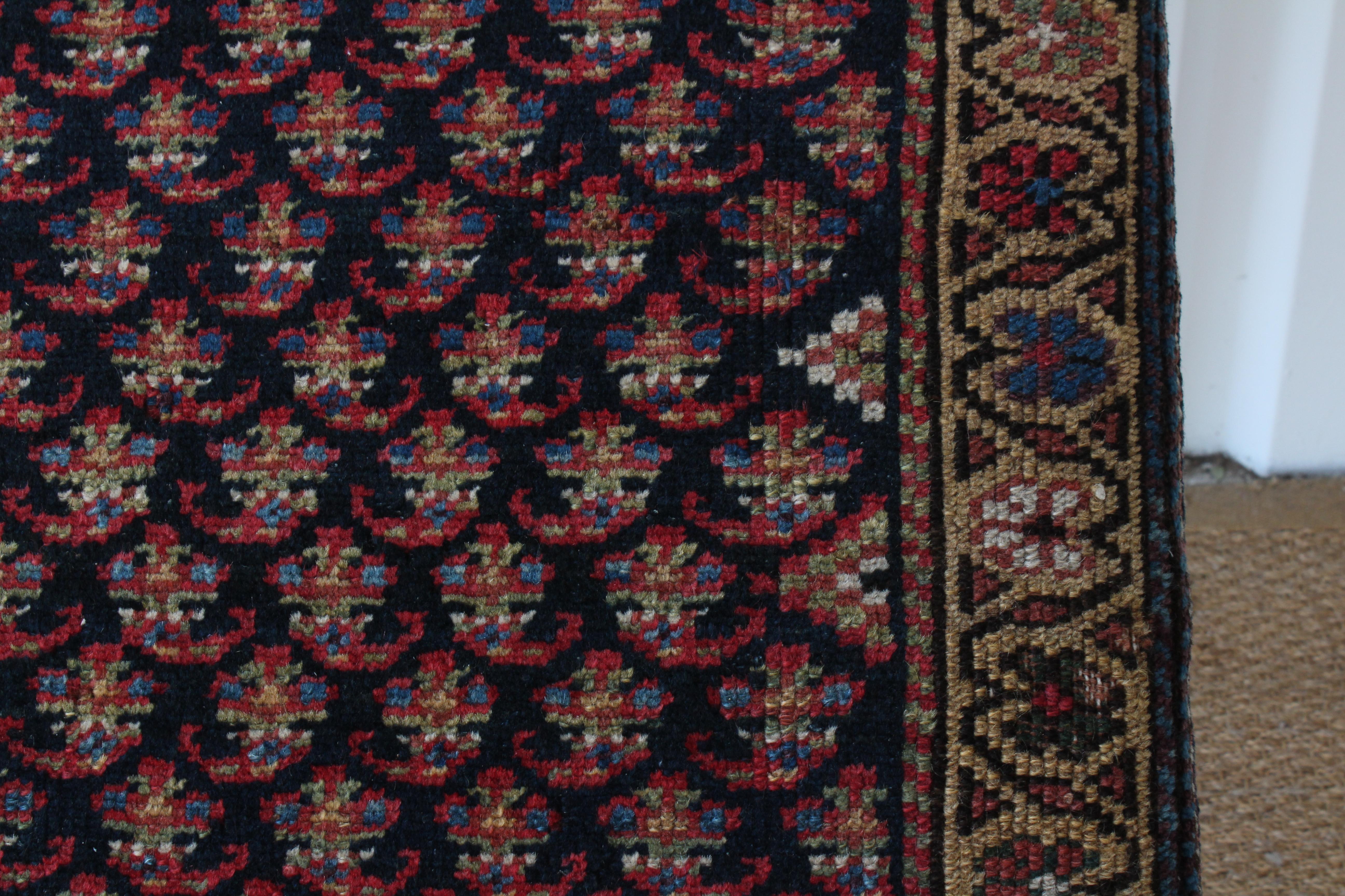 Custom Upholstered Caucasian Rug Ottoman 1