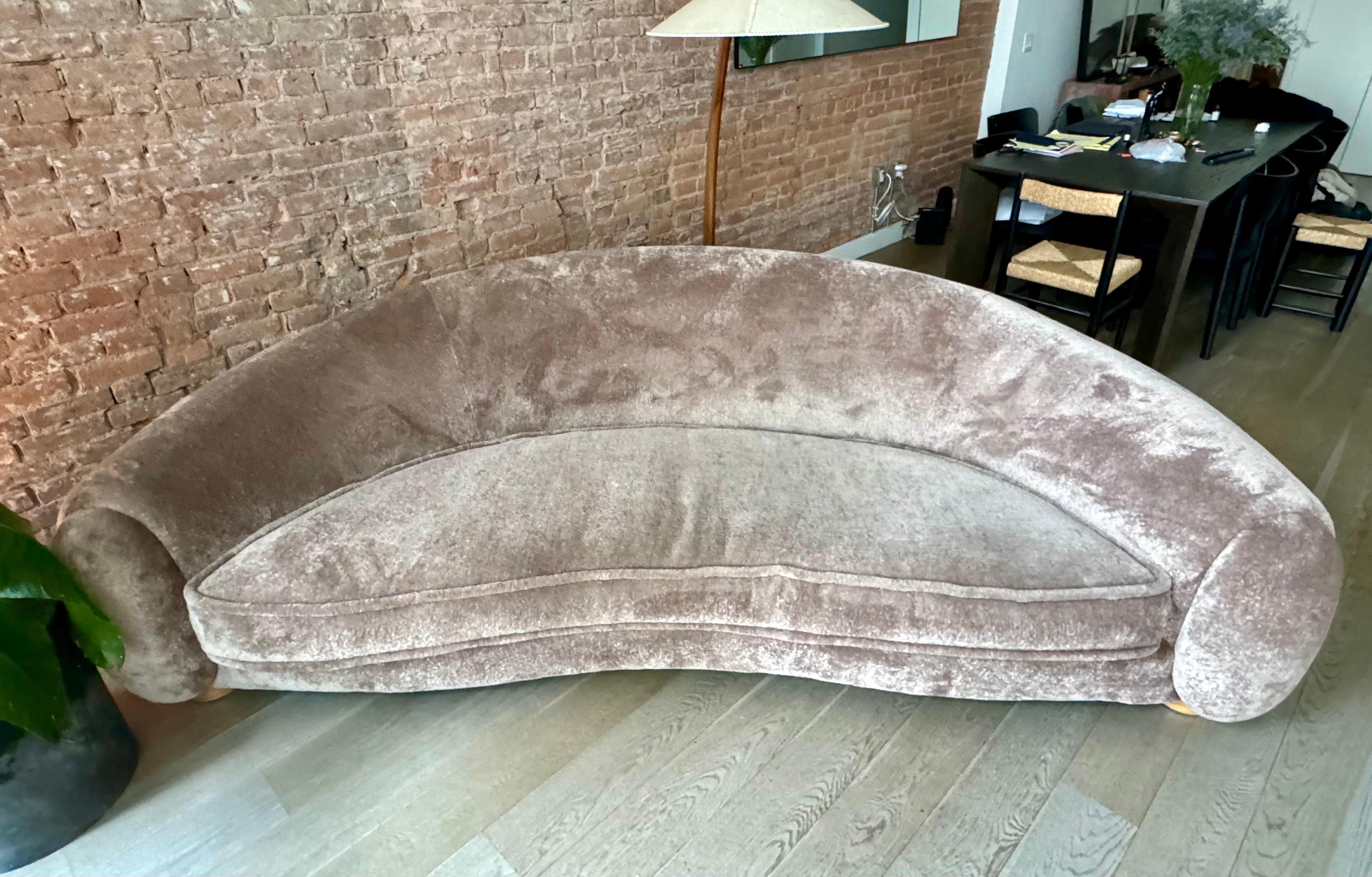 Custom Upholstered French 1940s Sofa For Sale 2