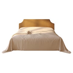 CUSTOM US California King Size Cabana Headboard upholstered in COM