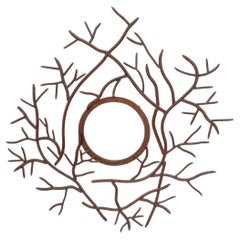Custom Van der Straeten style Iron Branch Mirror