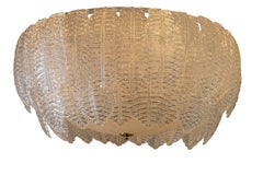 Graniglia Murano Cascading Glass Leaf Chandelier