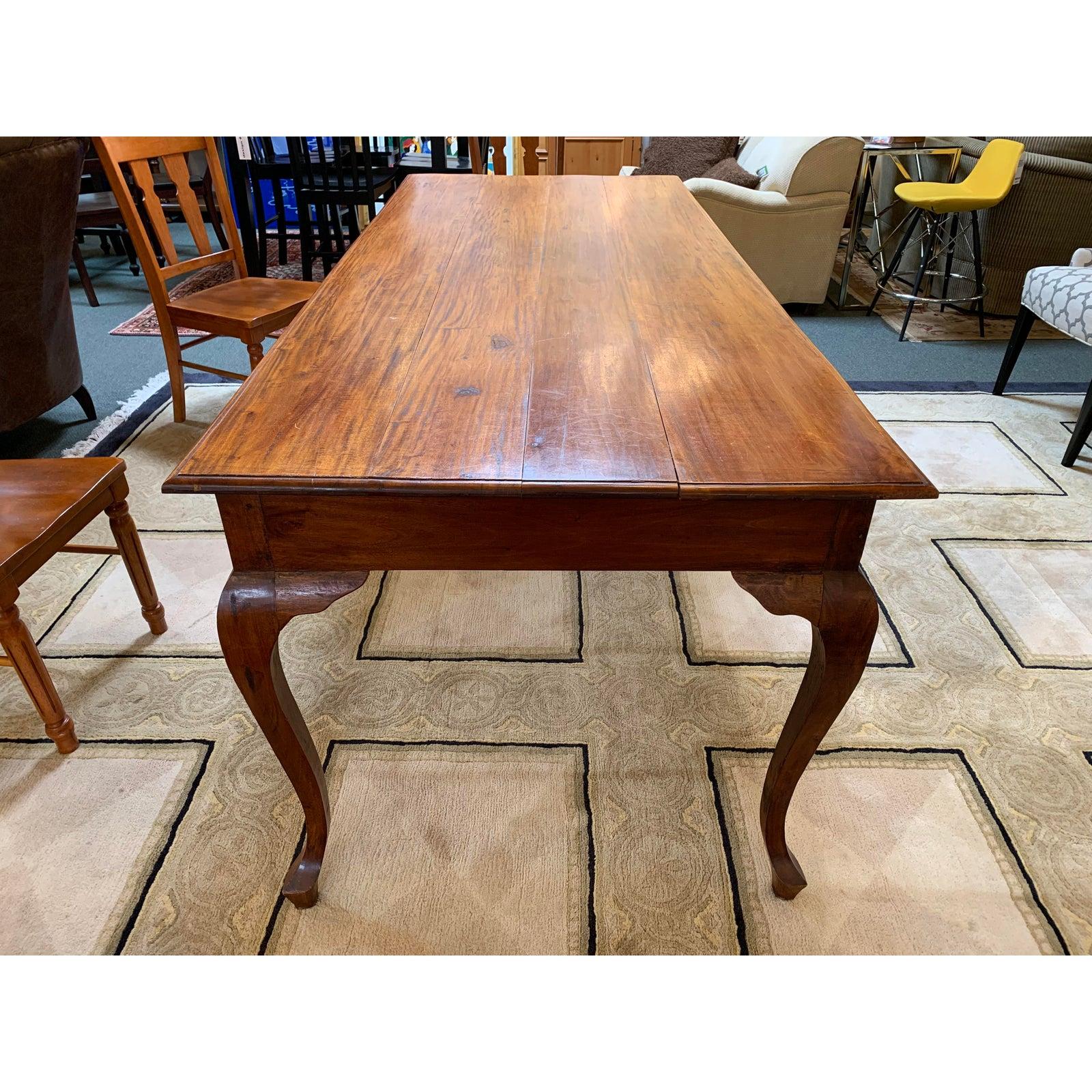 Custom Vintage Refectory and Dining Table by Bramble Company For Sale 6