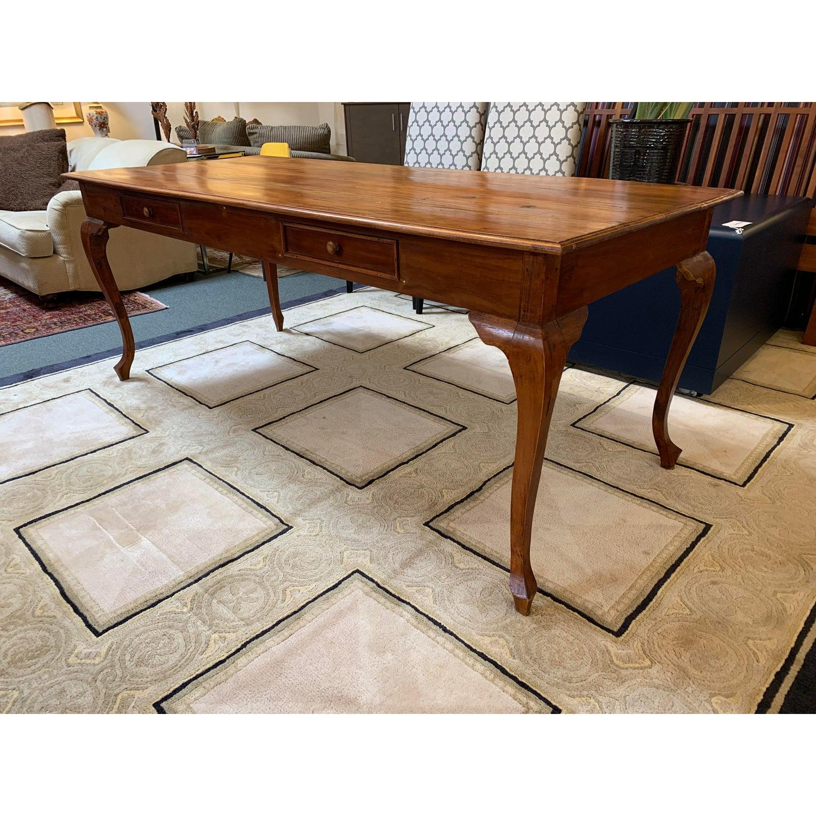 Custom Vintage Refectory and Dining Table by Bramble Company In Good Condition For Sale In San Francisco, CA