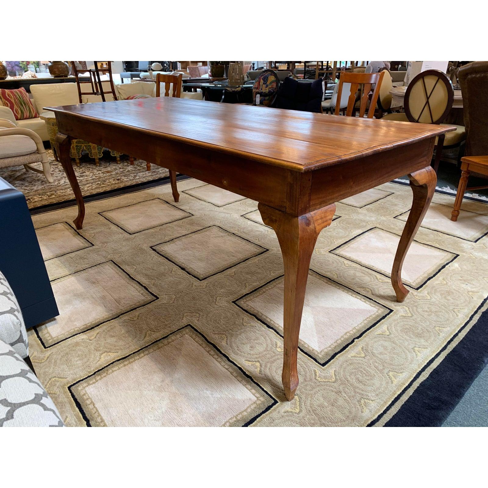 Contemporary Custom Vintage Refectory and Dining Table by Bramble Company For Sale