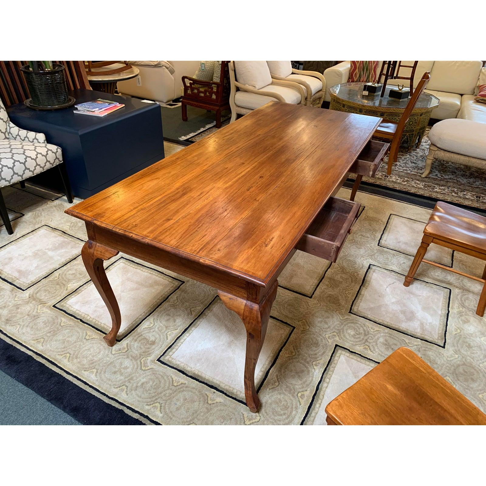 Custom Vintage Refectory and Dining Table by Bramble Company For Sale 2